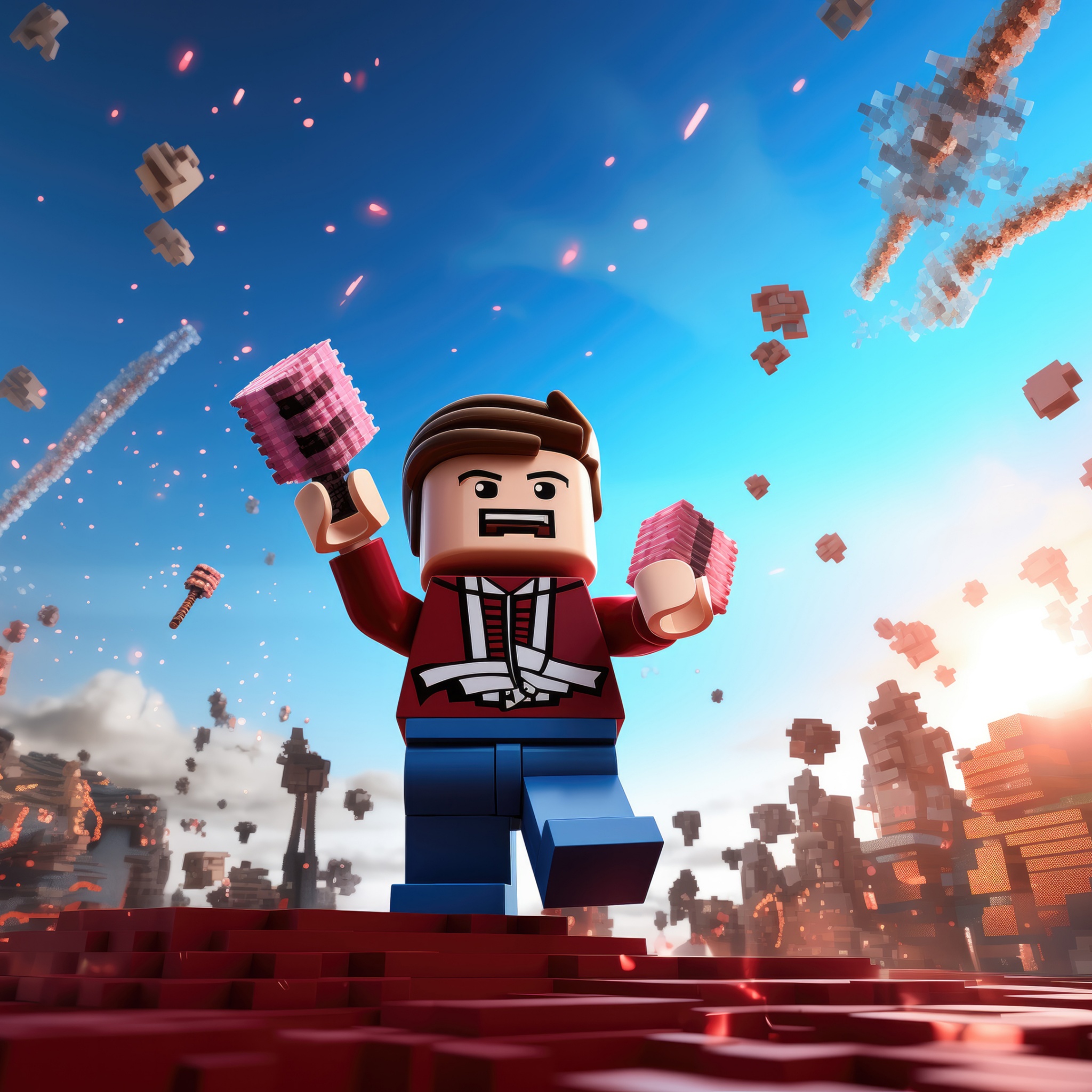 LEGO Wallpaper 4K, Roblox, Video Game