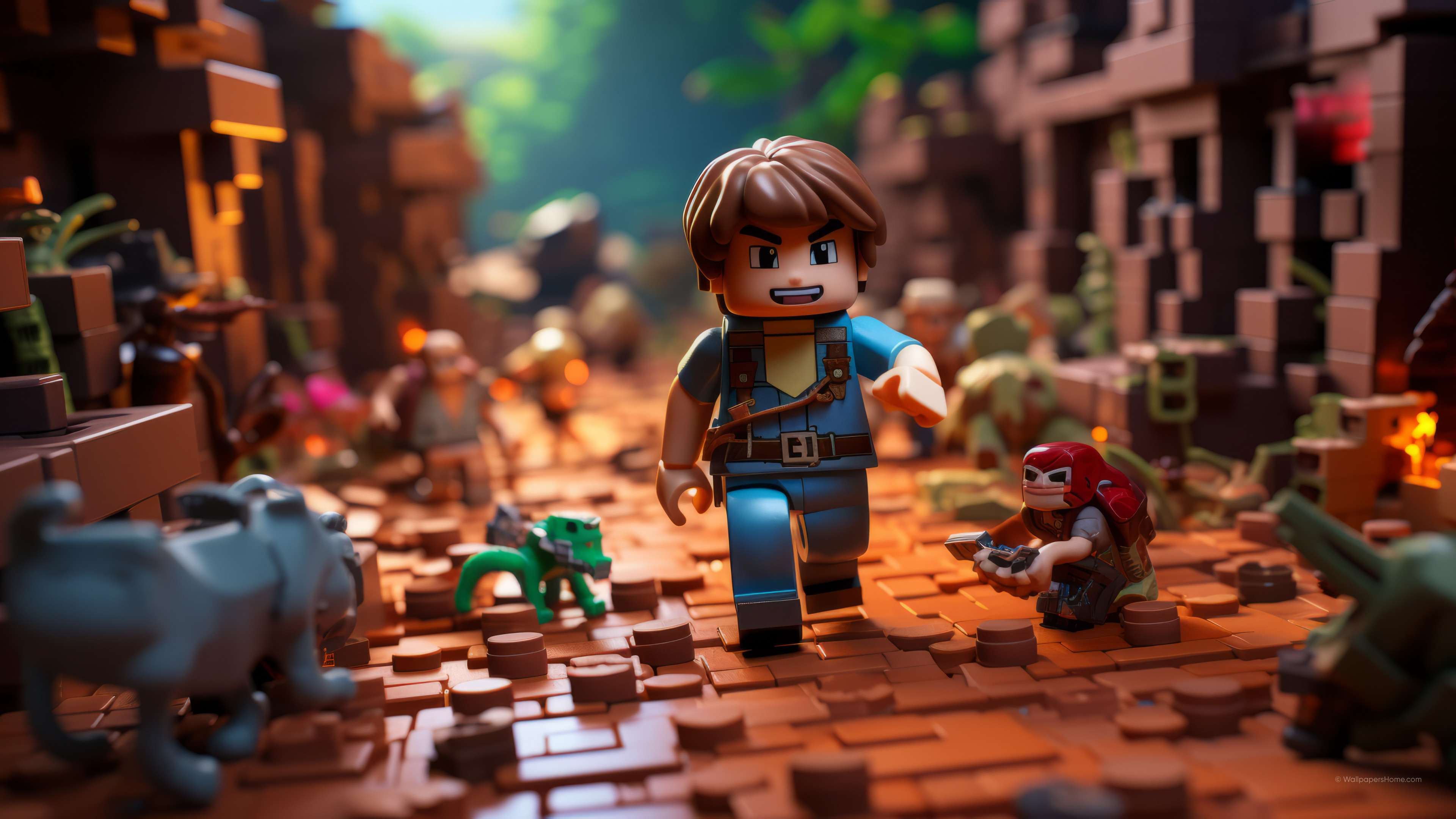 Wallpaper Roblox, LEGO, characters, 4k