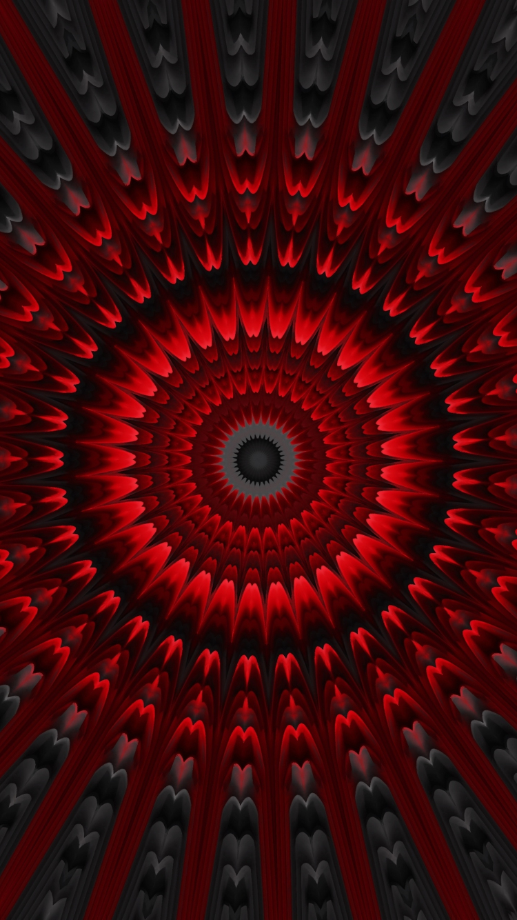 Download wallpaper 750x1334 red circles