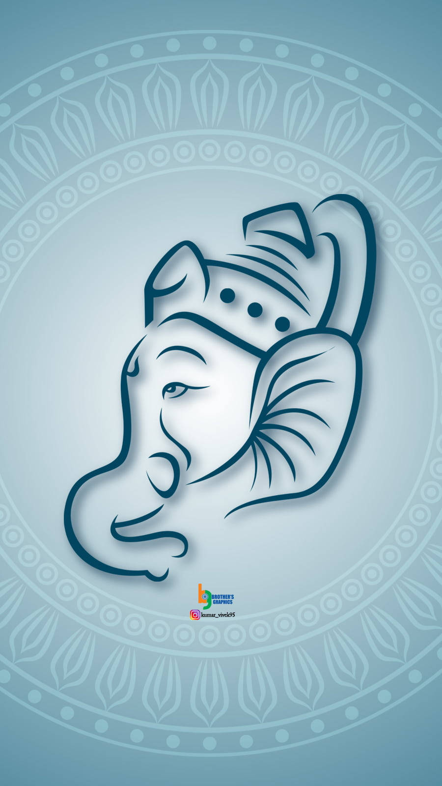 Download free Ganesh iPhone Blue