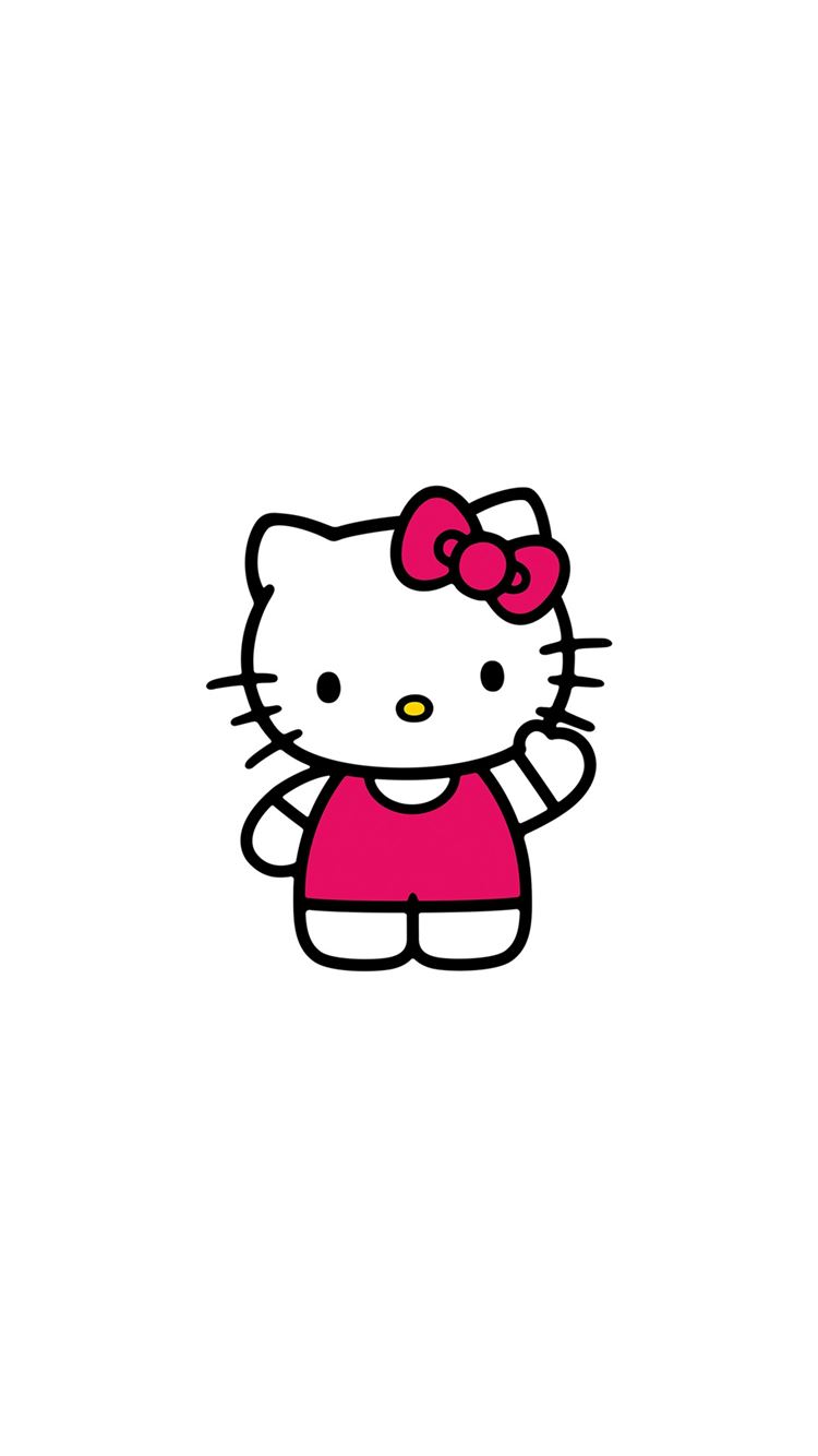 Hello Kitty Art Cute Logo Minimal