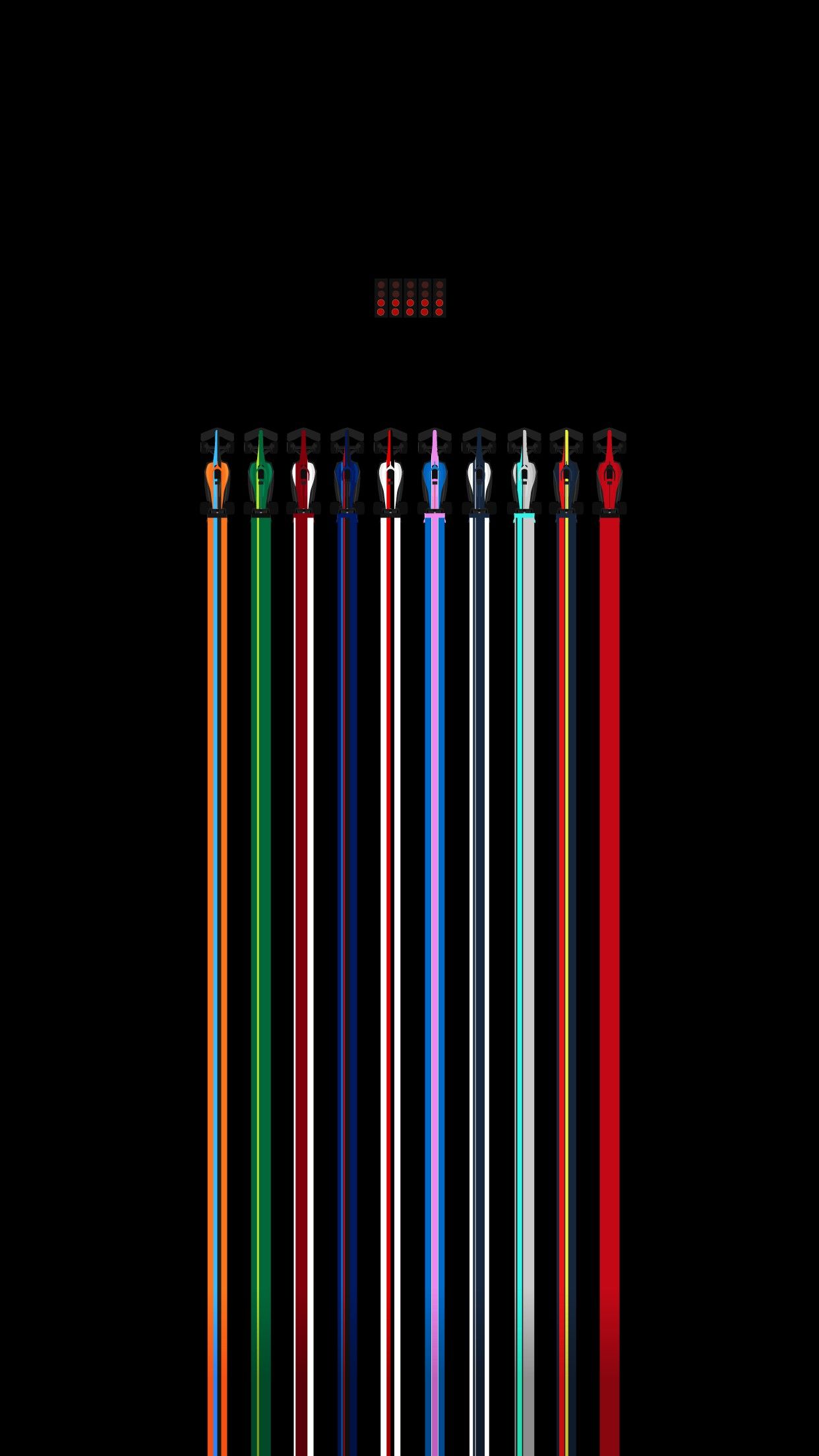 F1 2022 Minimalistic Grid Wallpaper