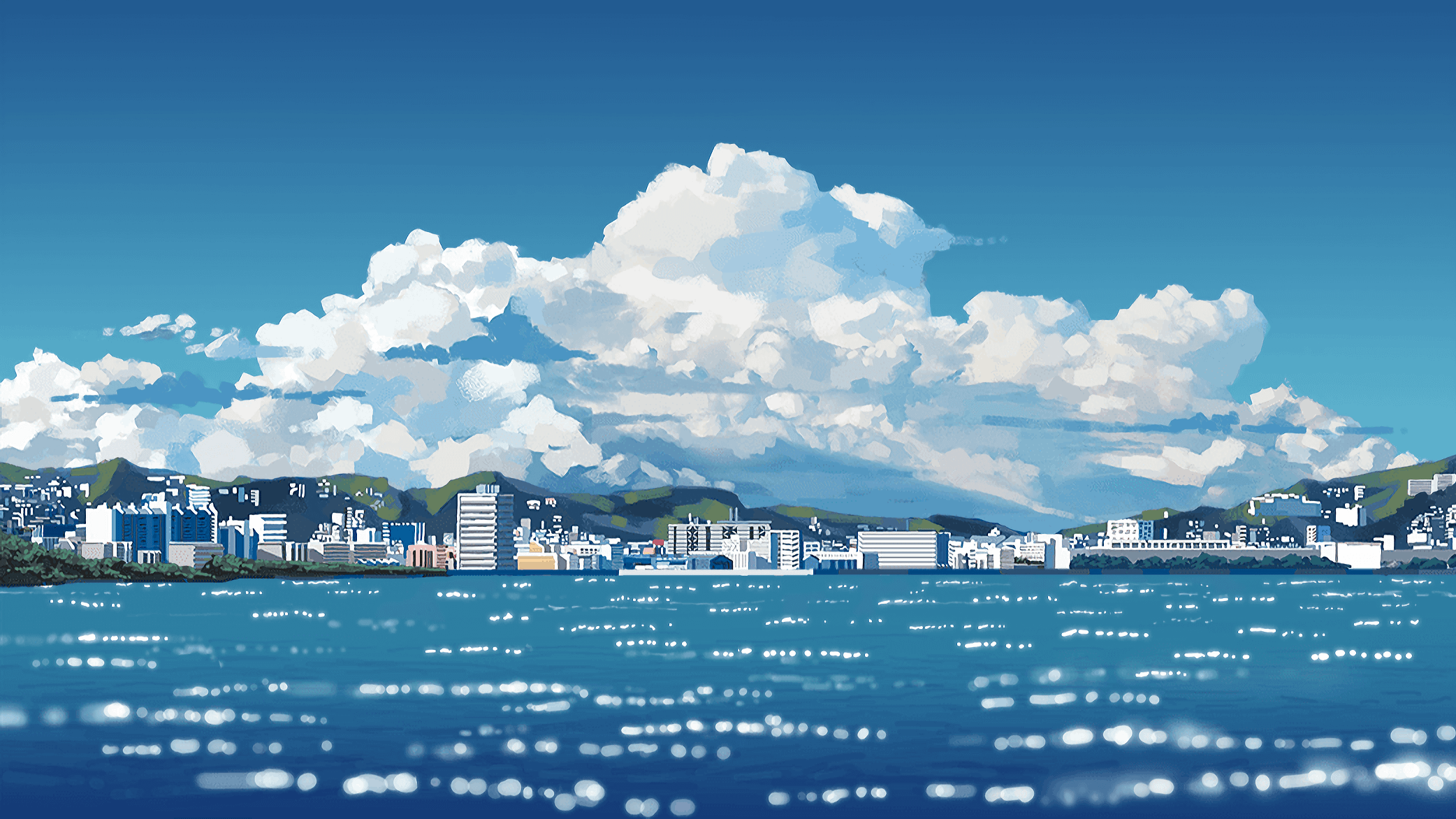 Jun wei Makoto Shinkai [2084x1172], r