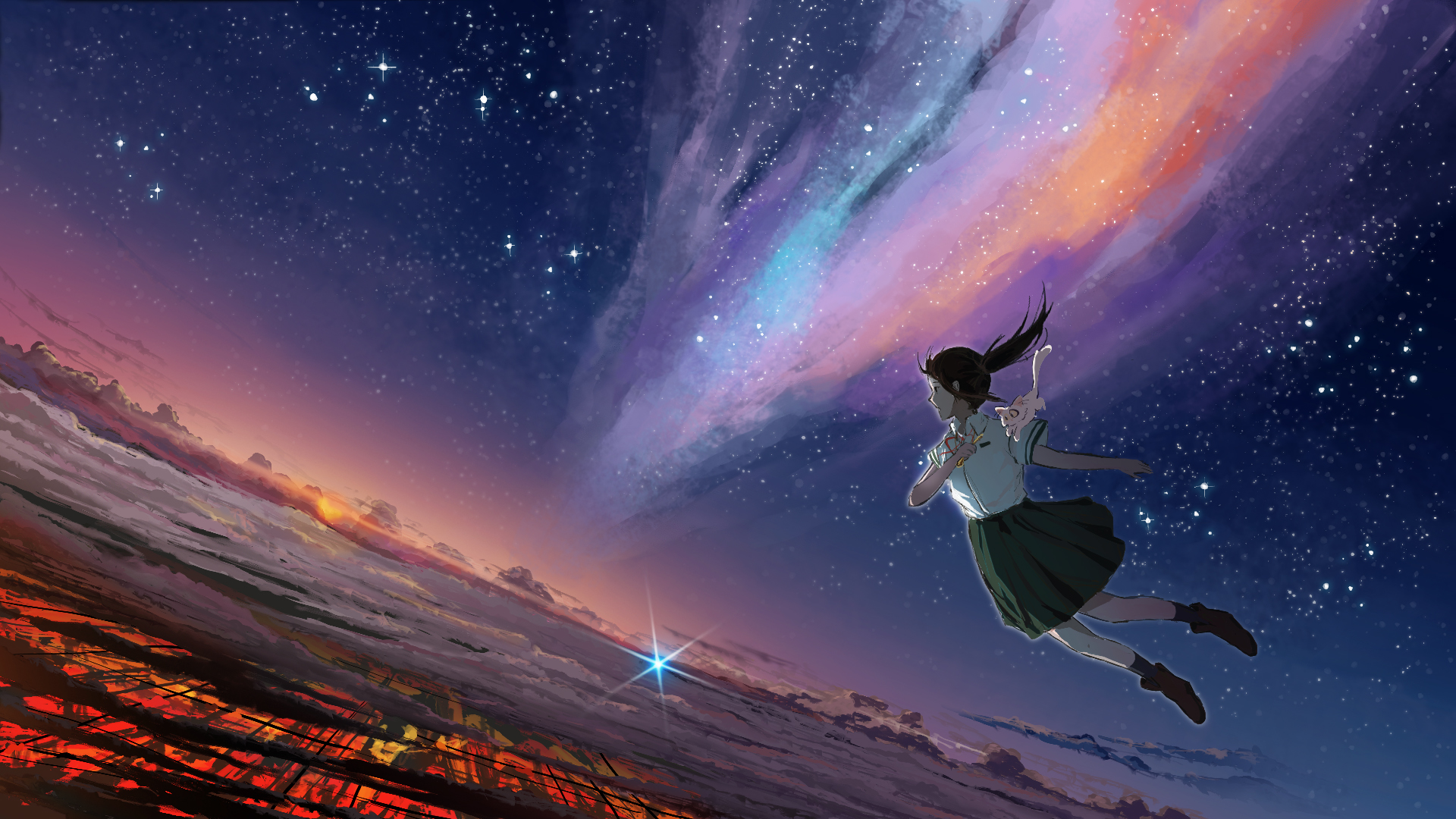 Suzume Iwato Anime HD Wallpaper