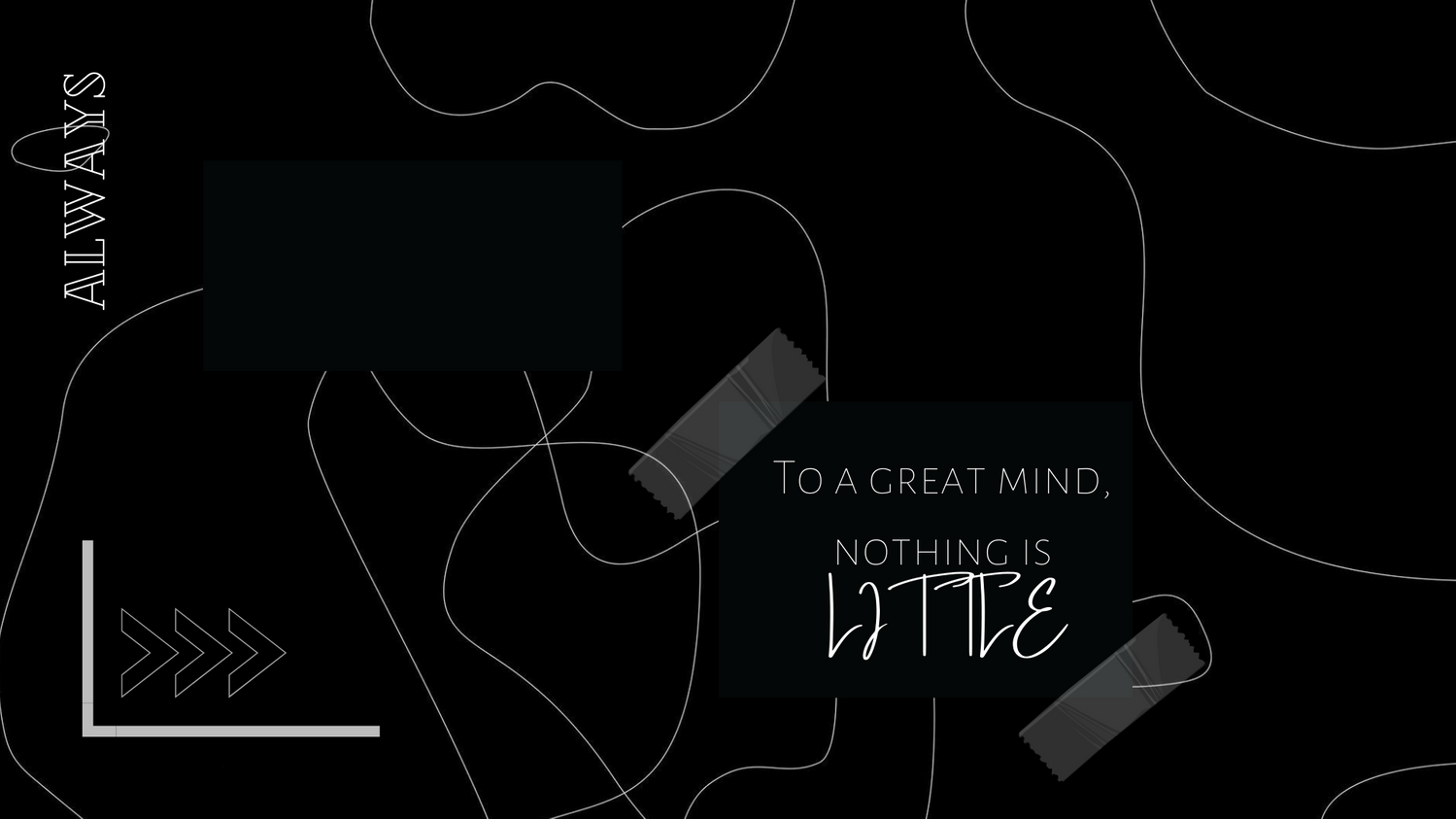 Minimalistic Black Wallpaper for PC