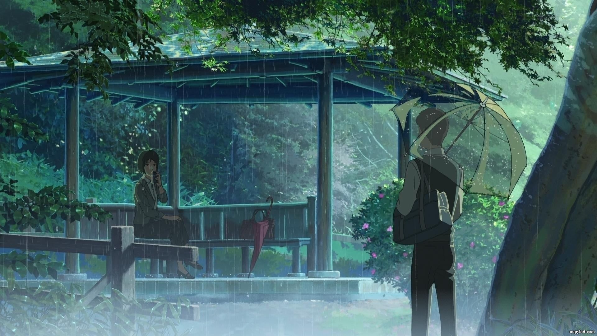 rain The Garden of Words Makoto Shinkai