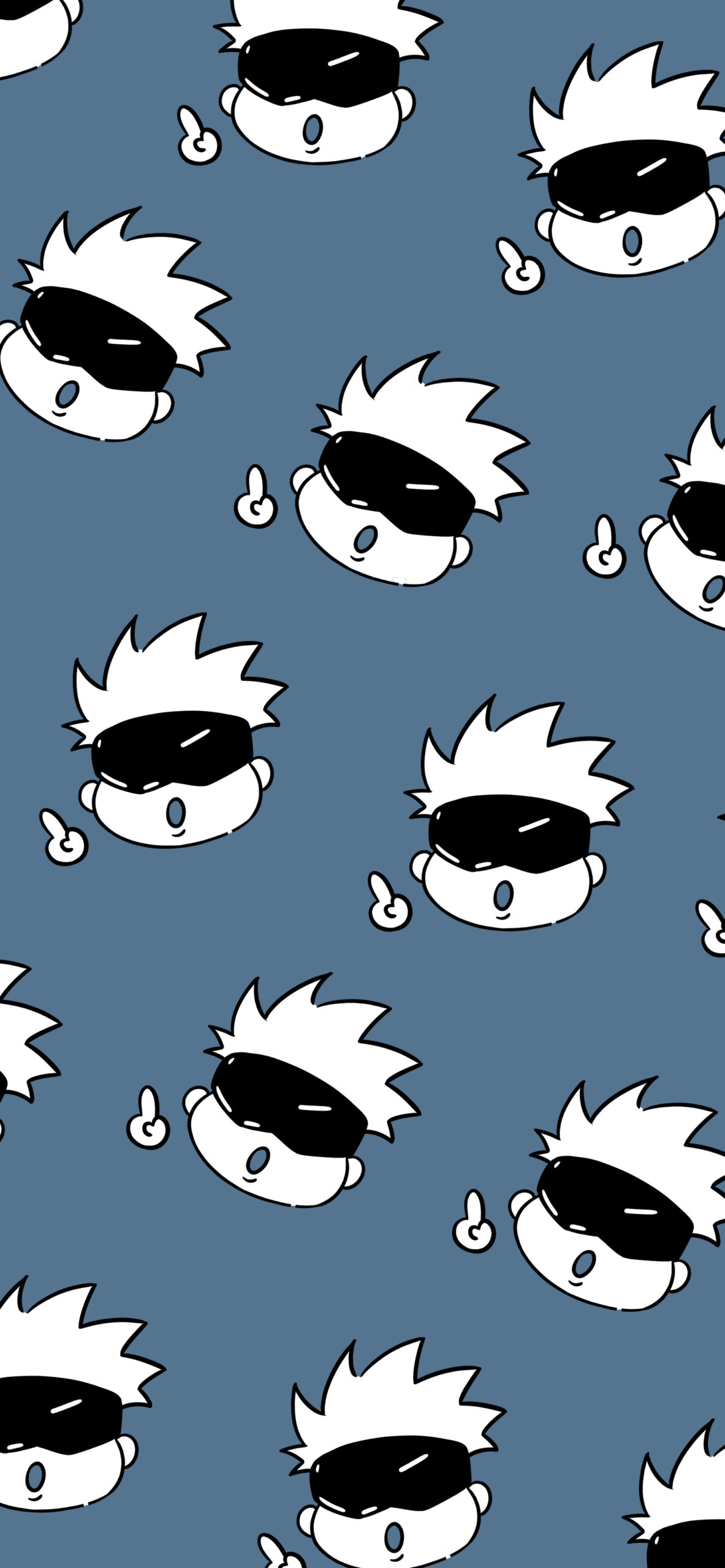 Gojo Satoru Fun Pattern Anime Wallpaper