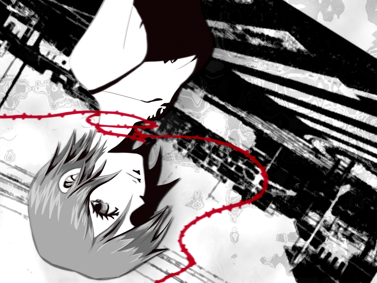 Anime, Monochrome, Vocaloid, Meiko