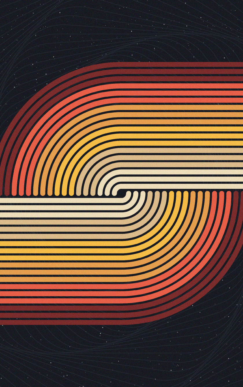 wallpaper 840x1336 retro art, stripes