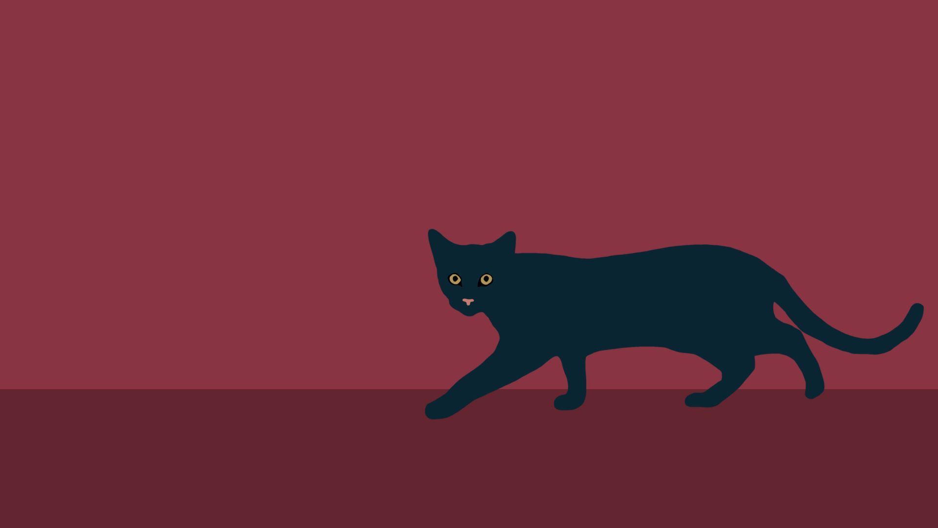 Minimalist Cat Wallpaper Background