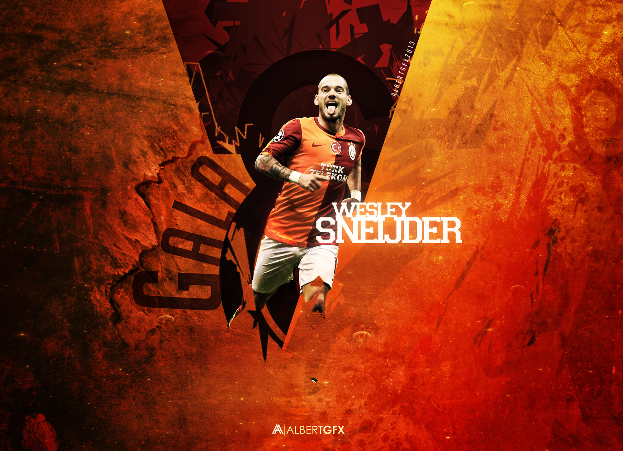Wesley Sneijder Sports HD Wallpaper