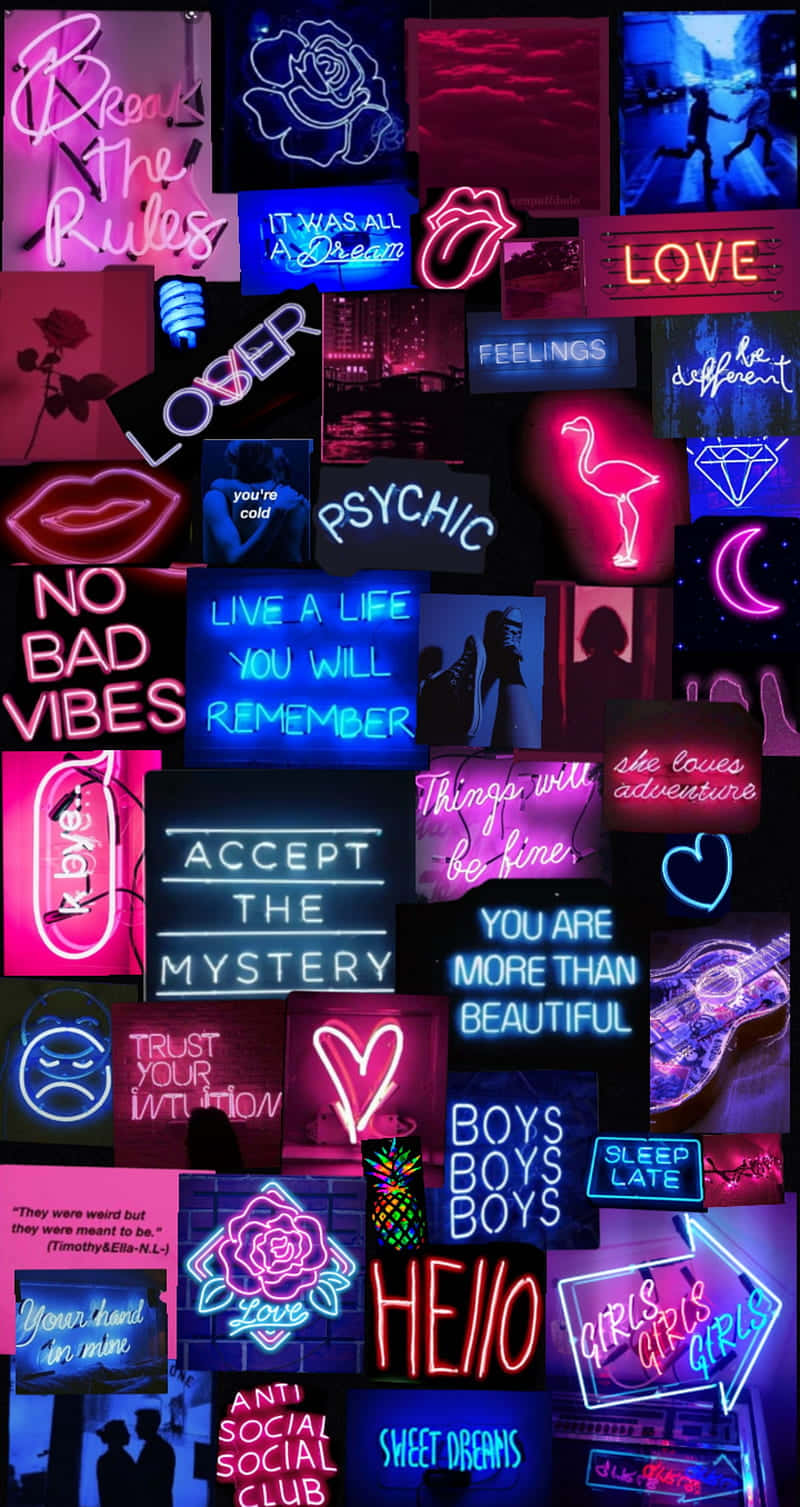 neon aesthetic! Wallpaper