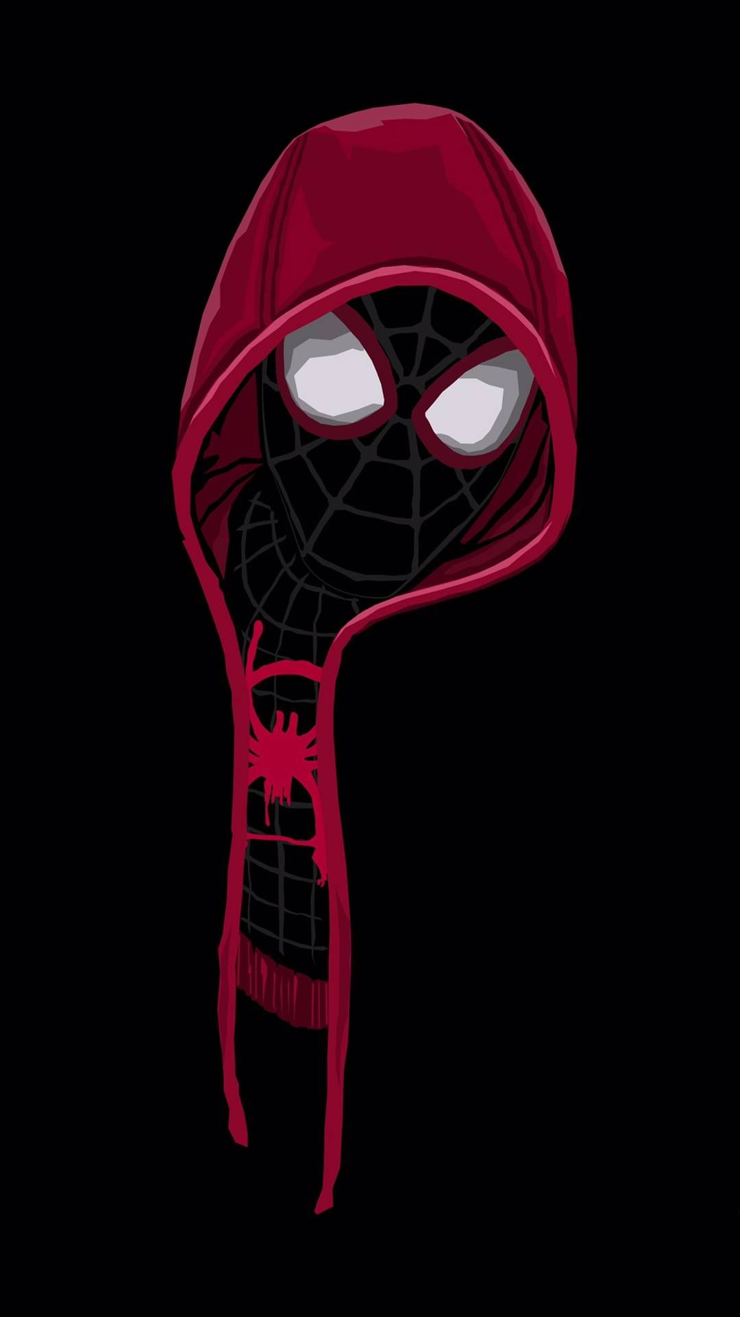 Black Spiderman Hoodie IPhone Wallpaper