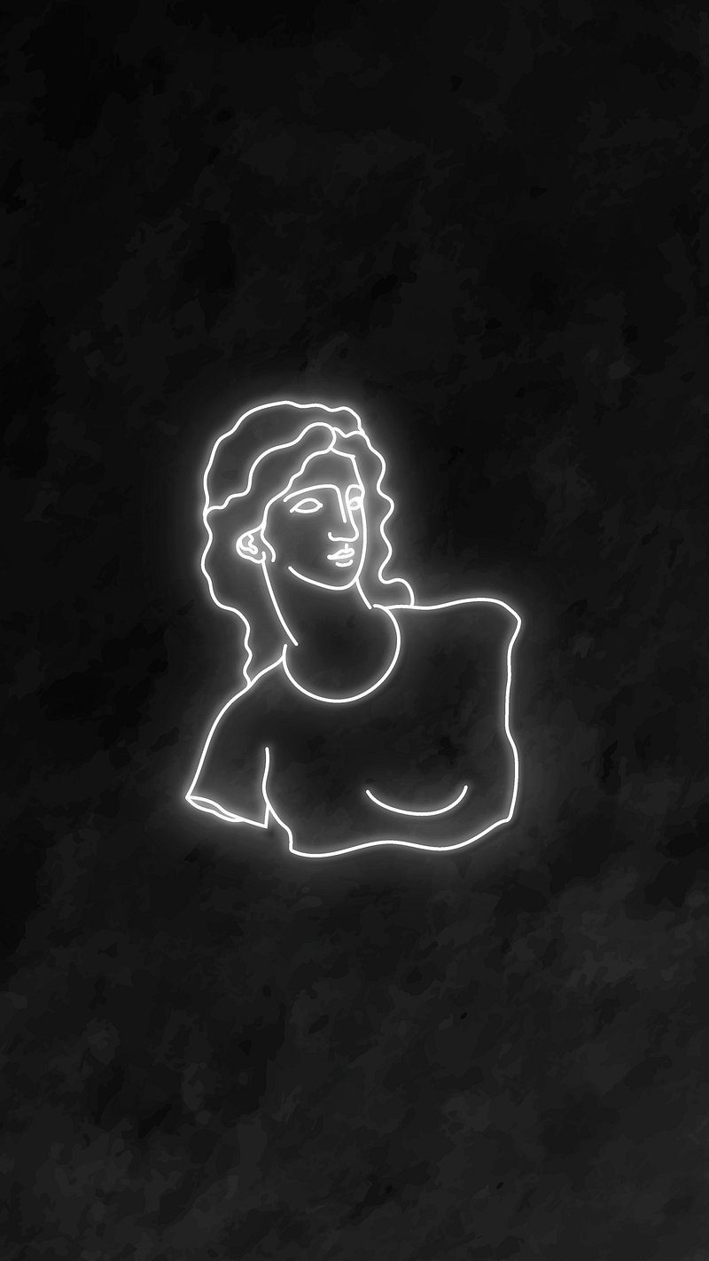 Neon Light Phone Screen Wallpaper