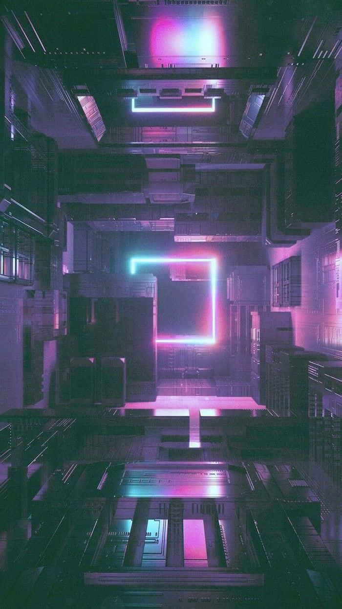 Neon Aesthetic Phone. Wallpaper