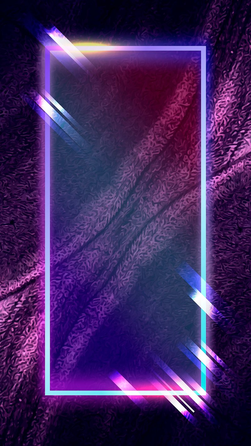 Neon Light Phone Screen Wallpaper