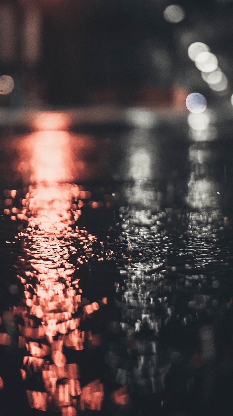 light bokeh during nighttime iPhone 8