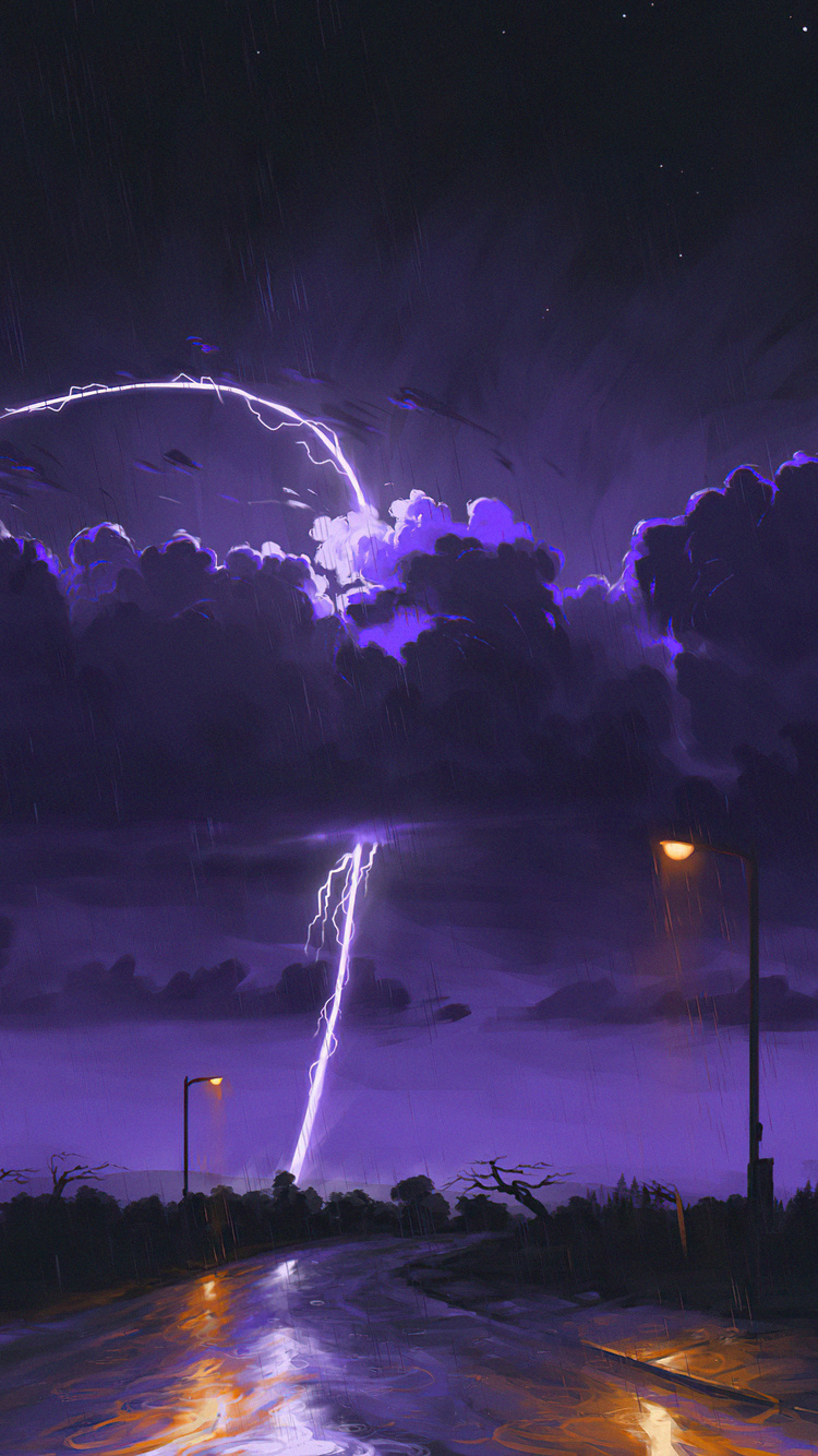 Rainy Night Storm iPhone 6