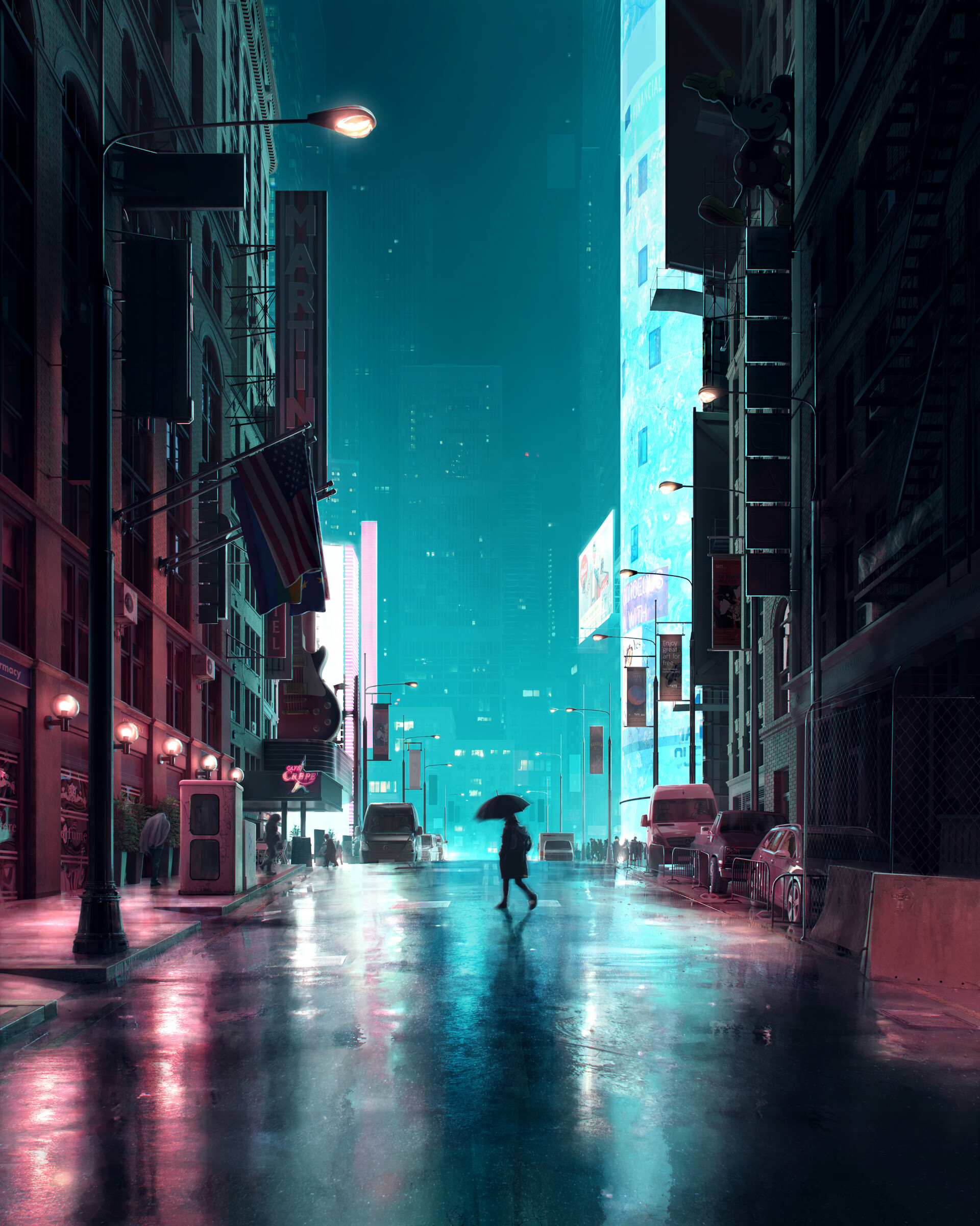 Anime Rain iPhone Wallpaper Clearance