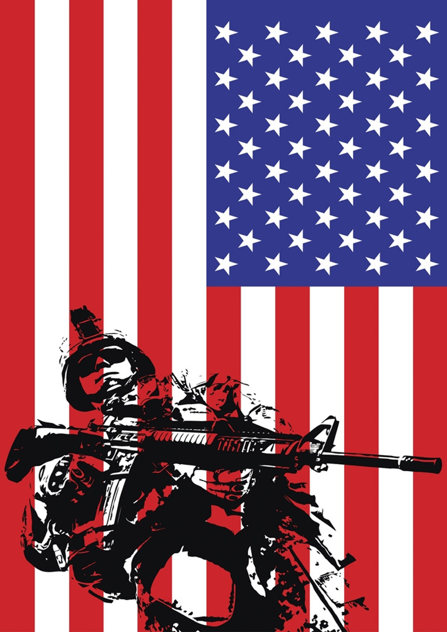 USA flag. Poster Print