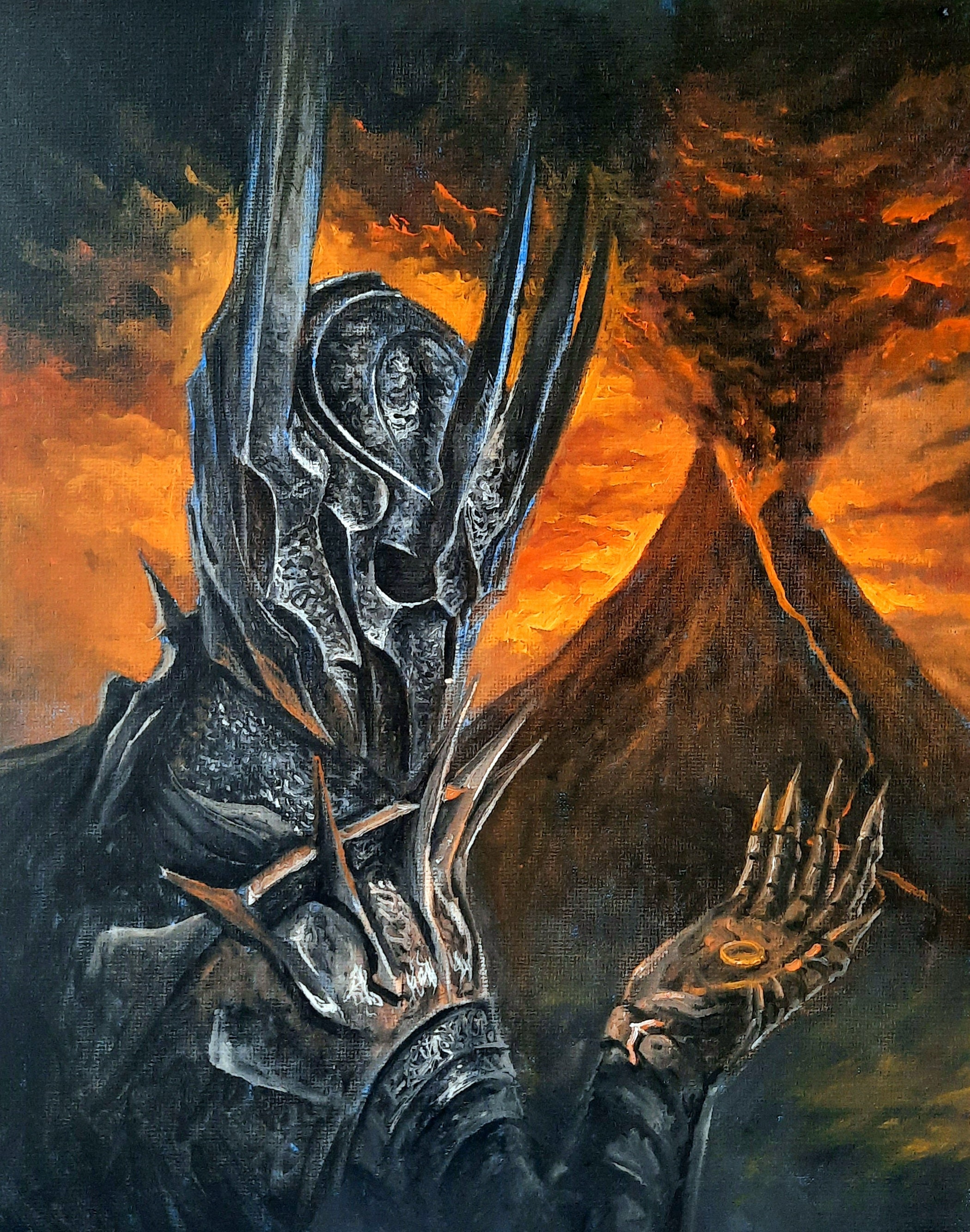 Ring in Mordor Oil Painting