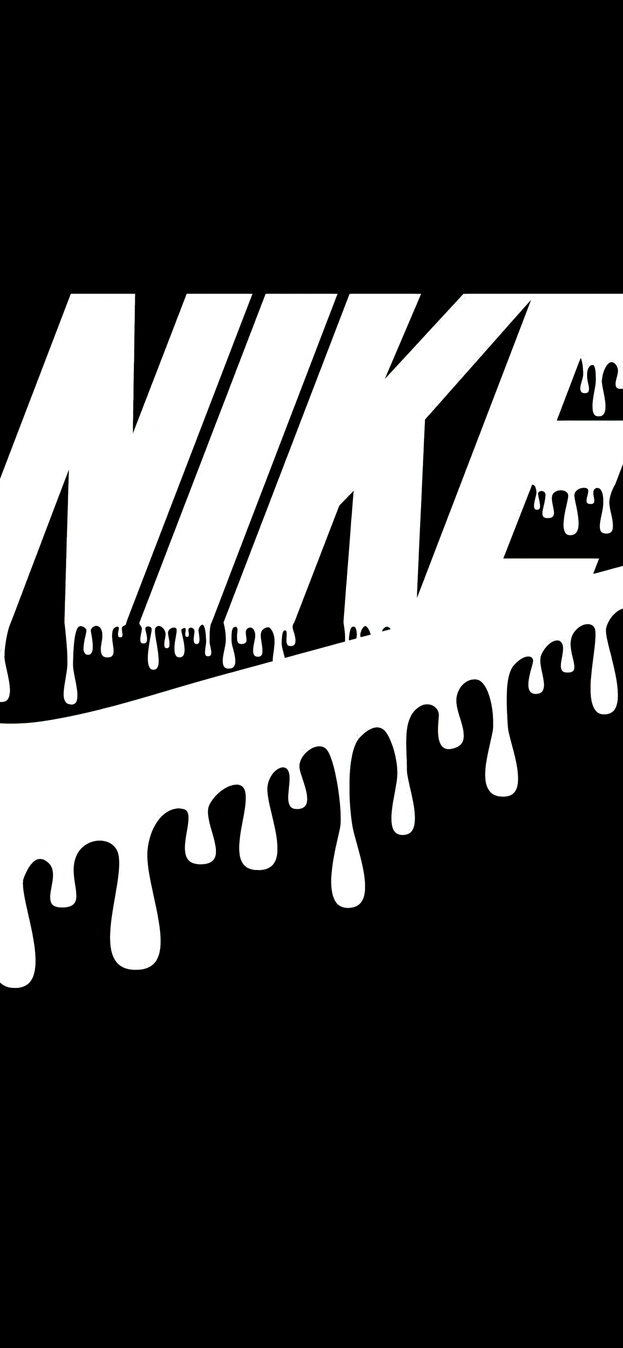 Nike Wallpaper 4K, Drippy, 8K, Black