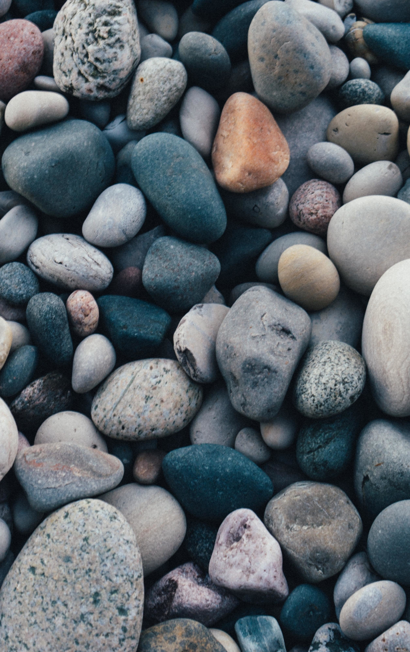 wallpaper 840x1336 stones and pebbles