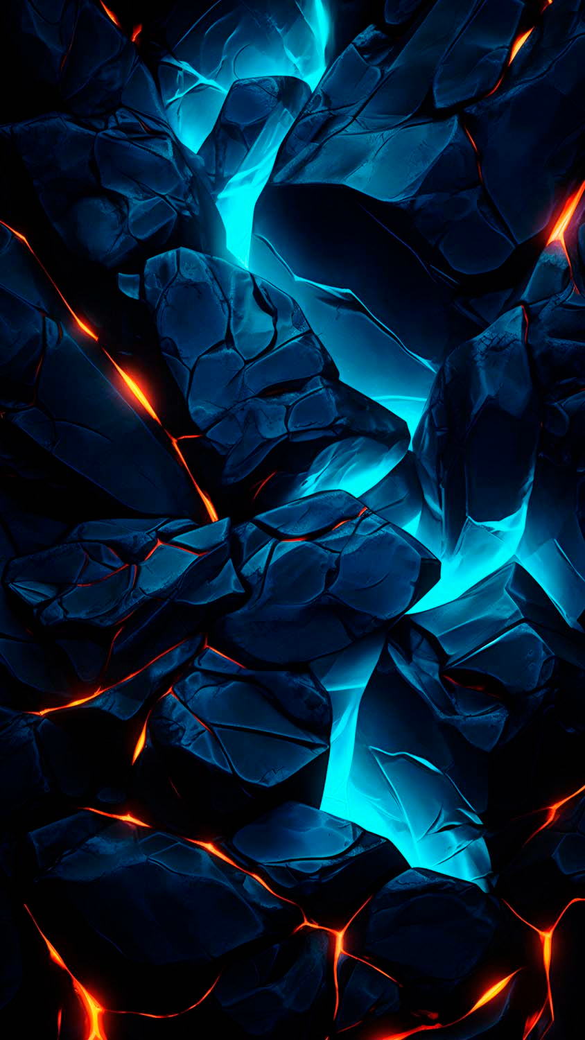 Blue Stones iPhone Wallpaper 4K