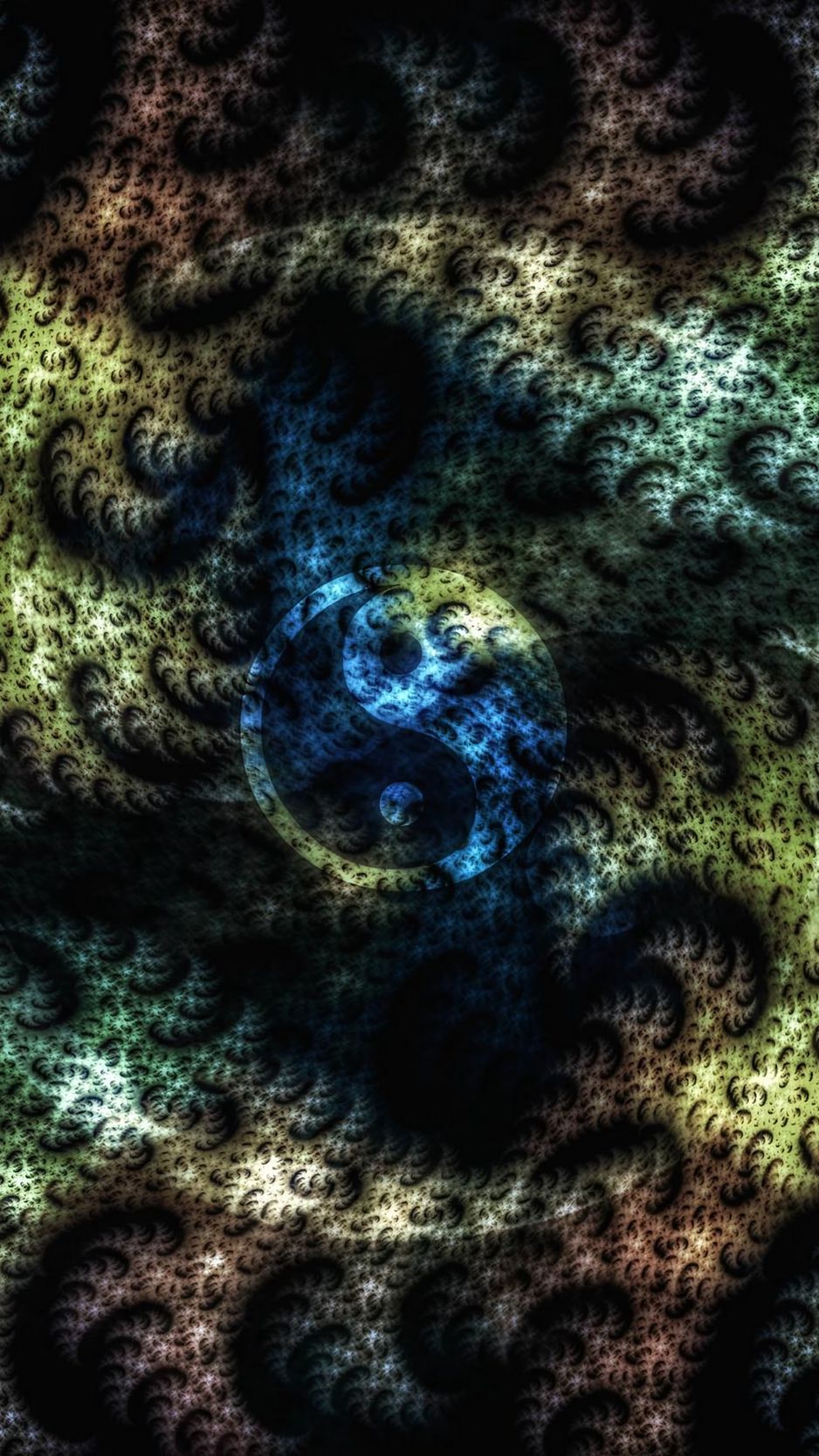 Download wallpaper 938x1668 yin yang