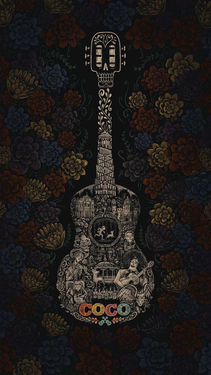 COCO Guitar iPhone Wallpaper