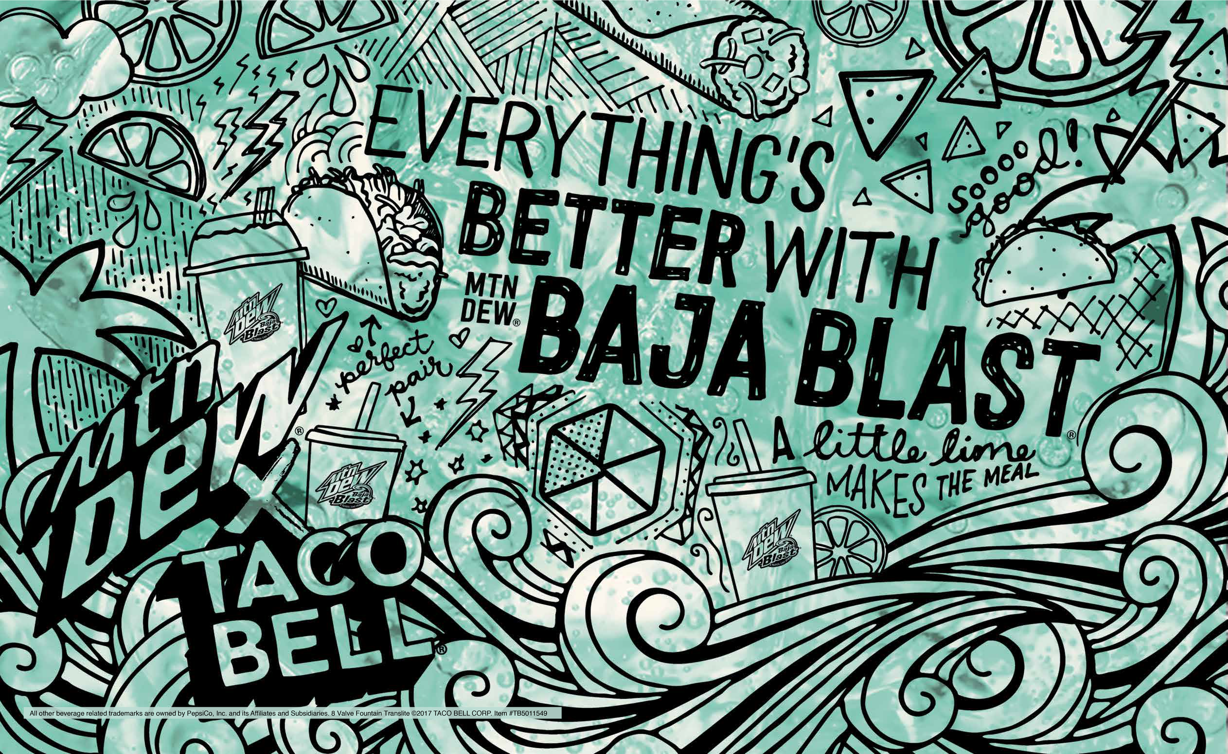 Baja Blast Illustration