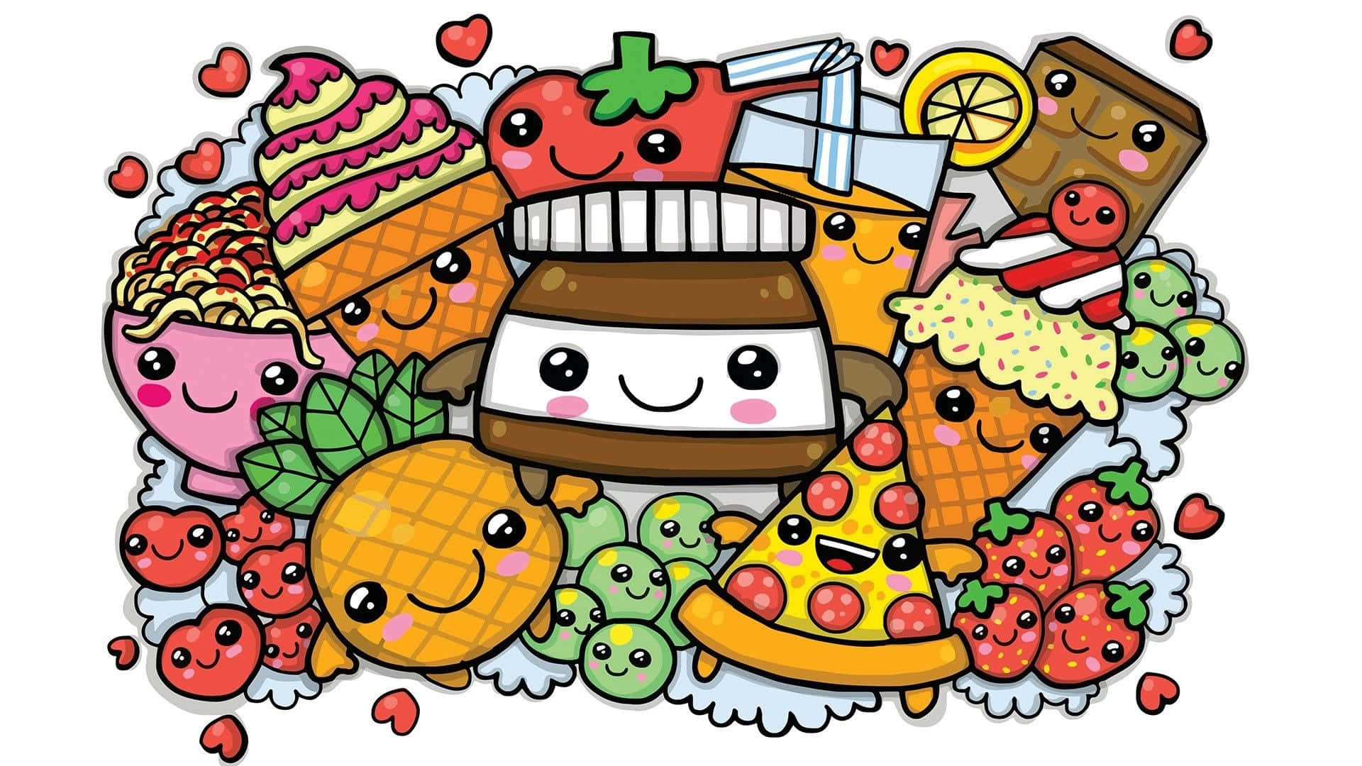 Cute Food Background