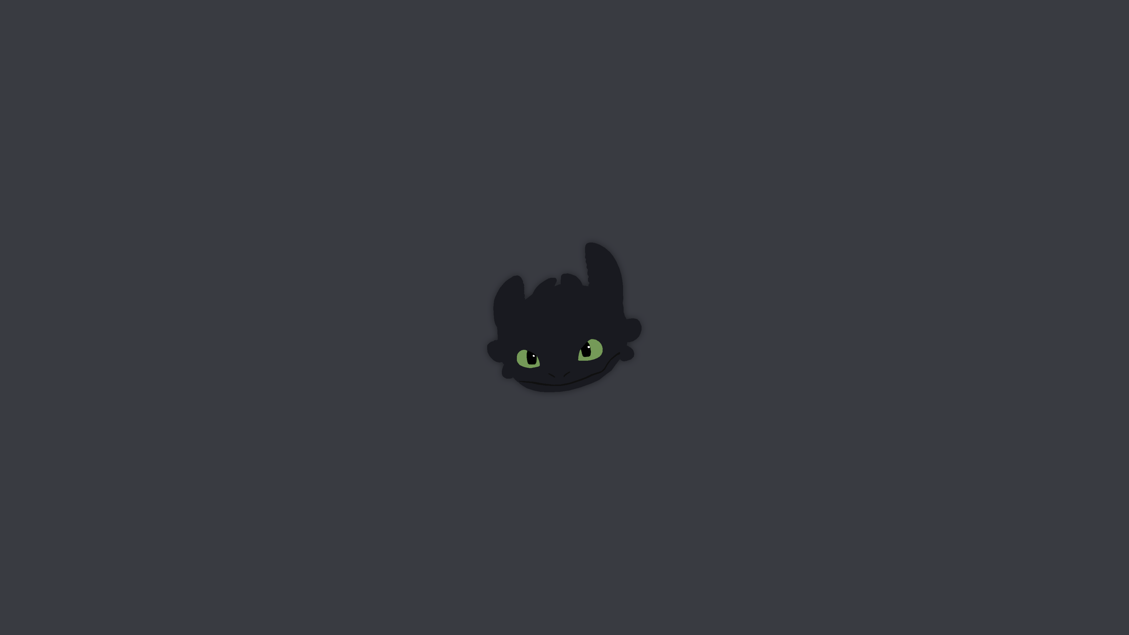 simple 4K Wallpaper of Toothless