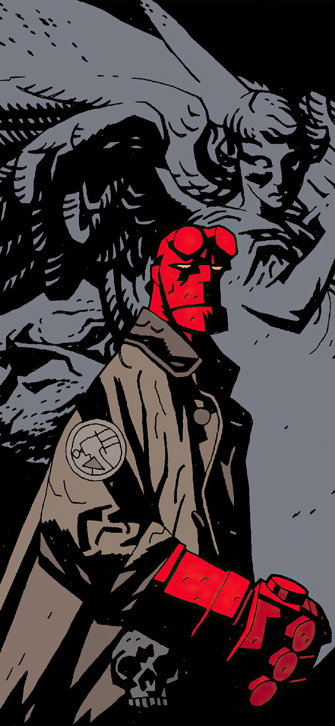 Download Comic Hellboy Phone Wallpaper