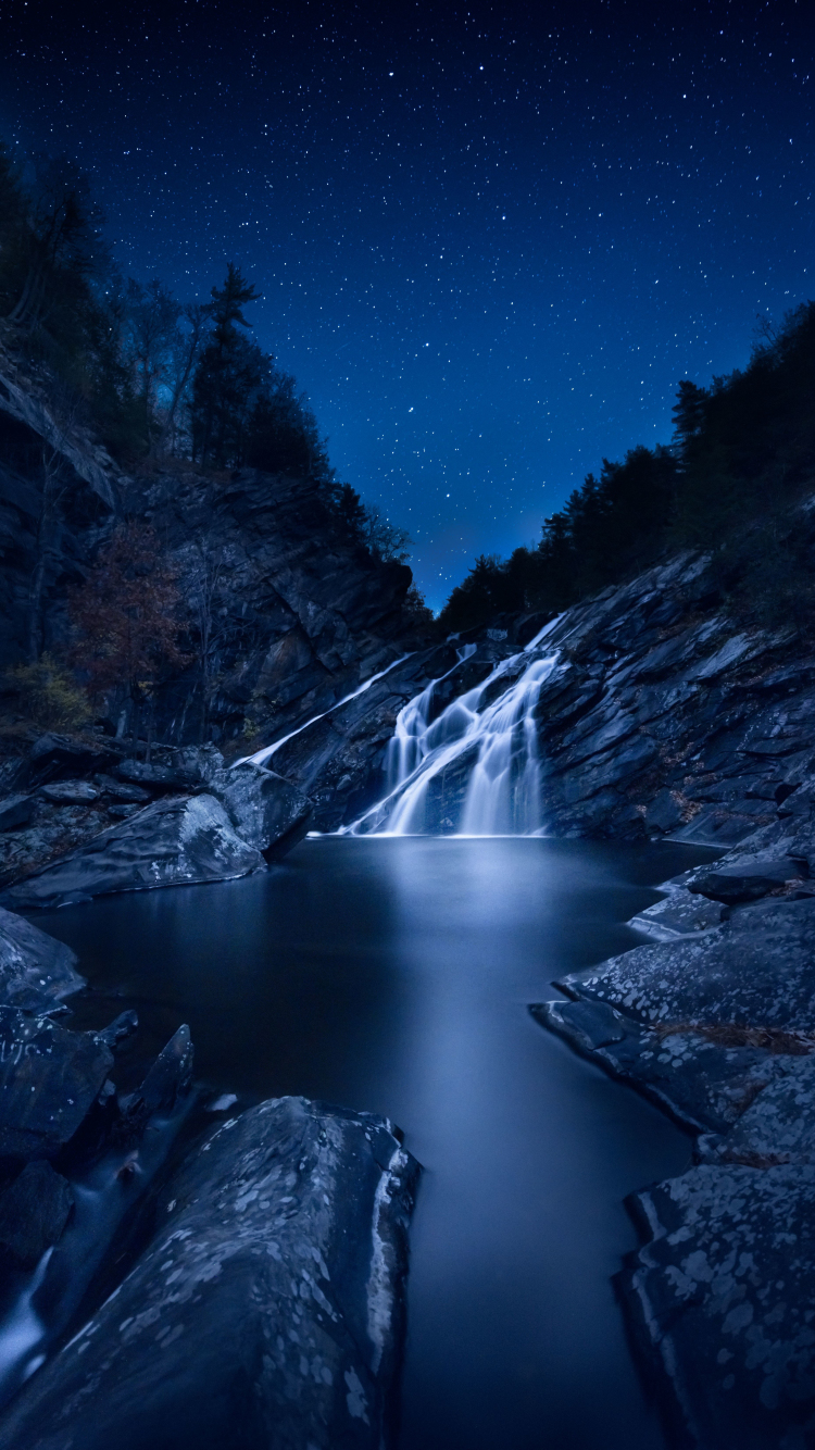 Download wallpaper 750x1334 waterfall