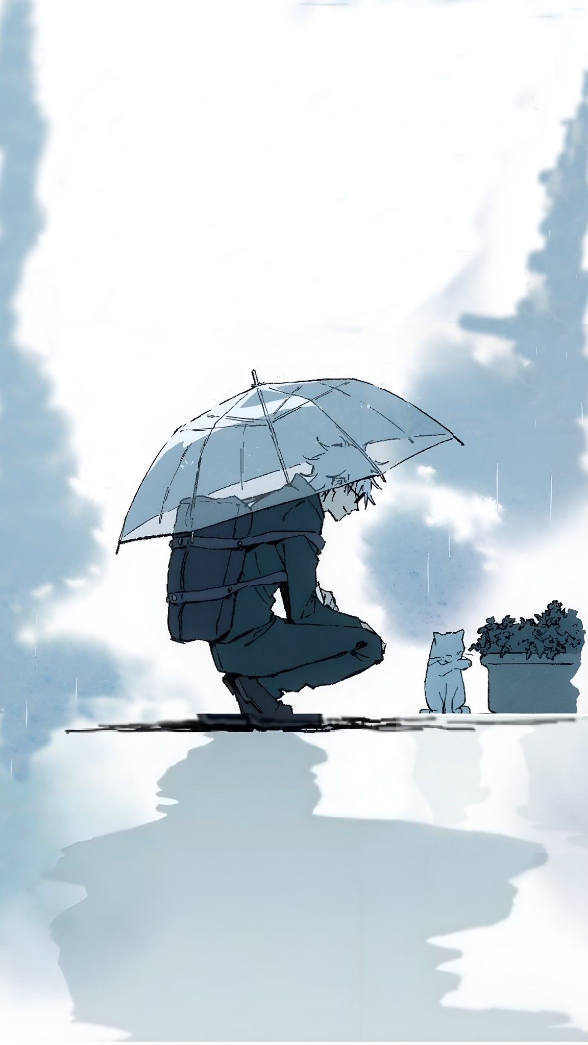 Anime scenery wallpaper, Anime lock