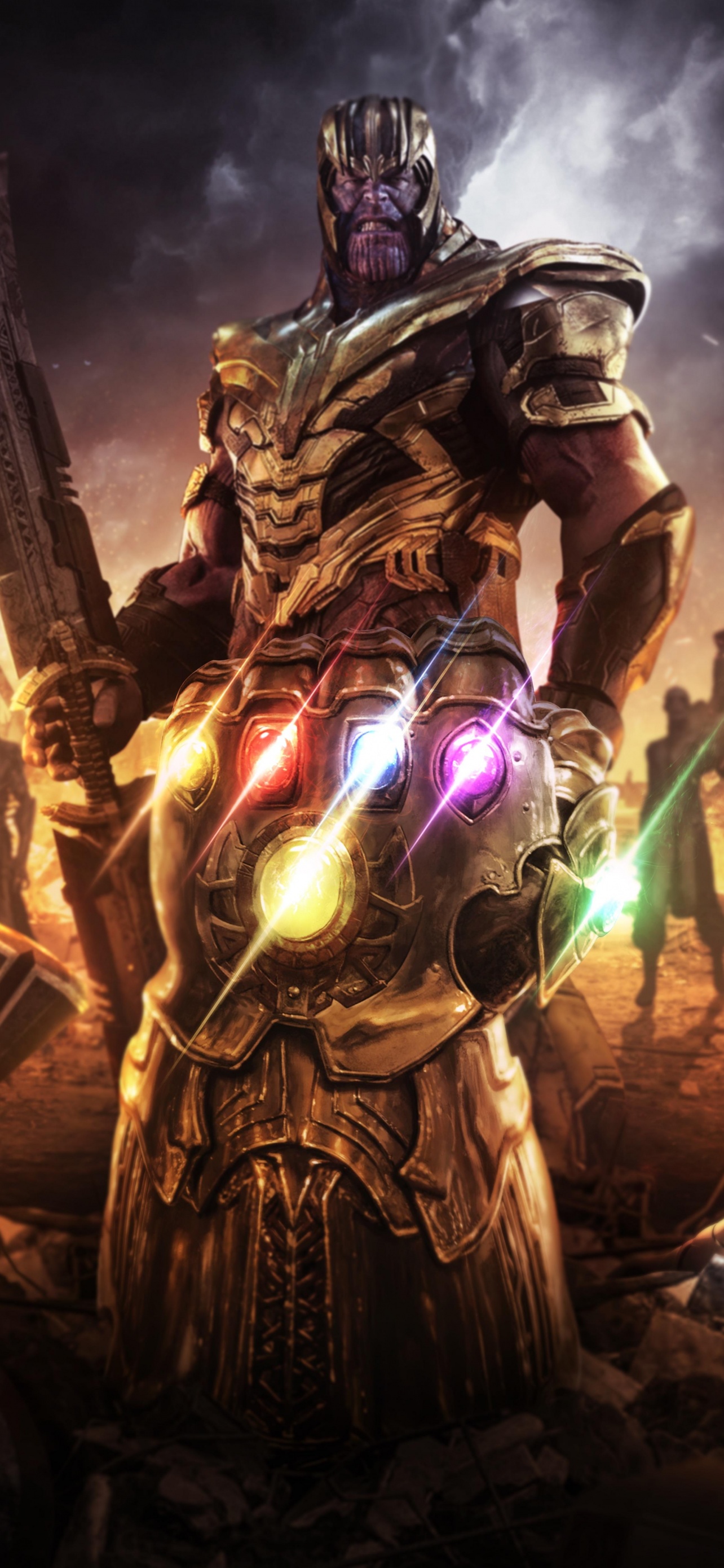 Infinity Gauntlet Wallpaper 4K, Thanos