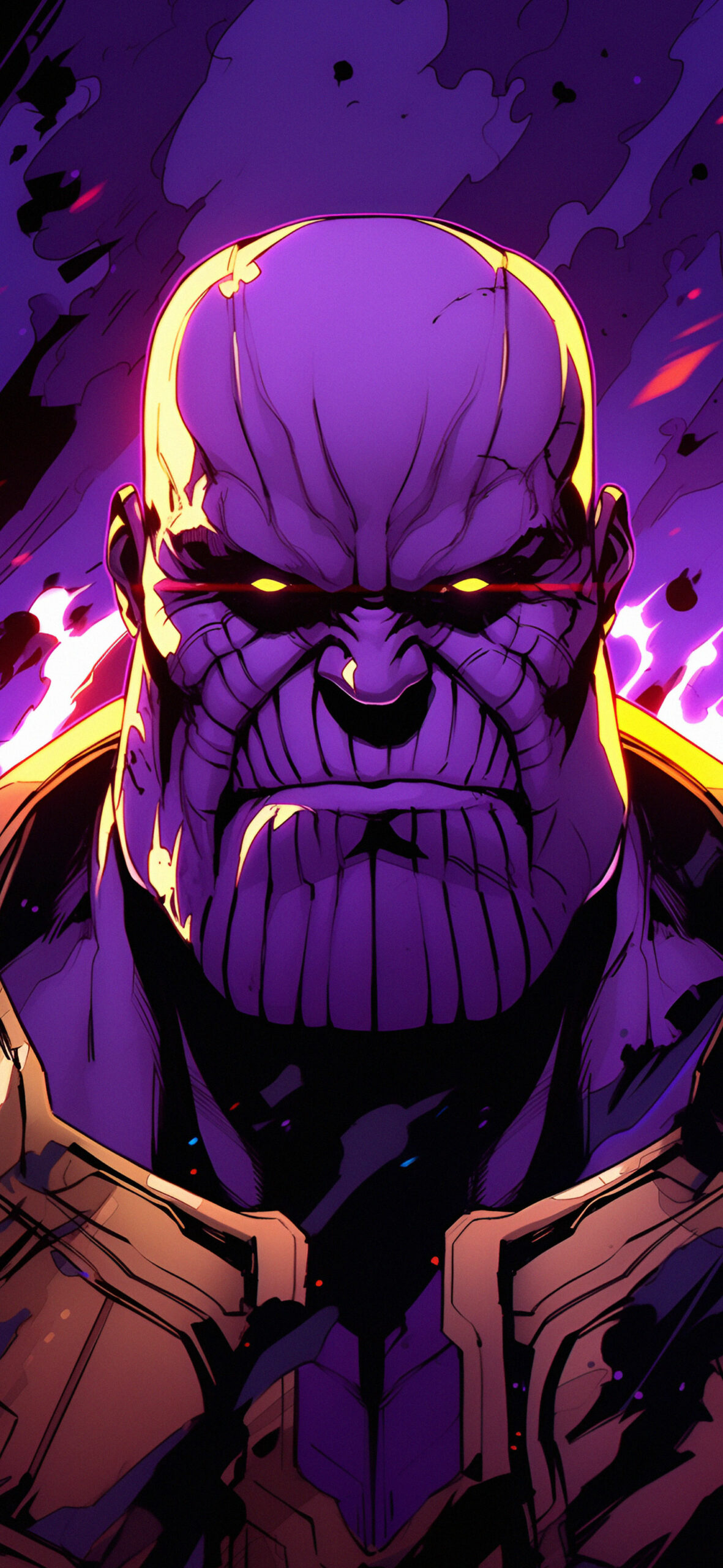 Marvel Thanos Purple Wallpaper