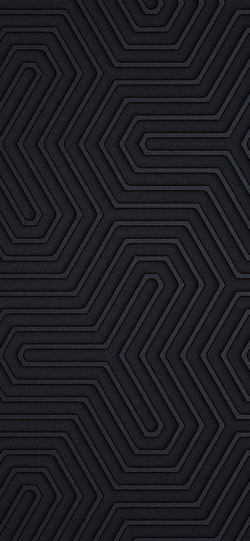 iPhone 11 Black Geometric Wallpaper