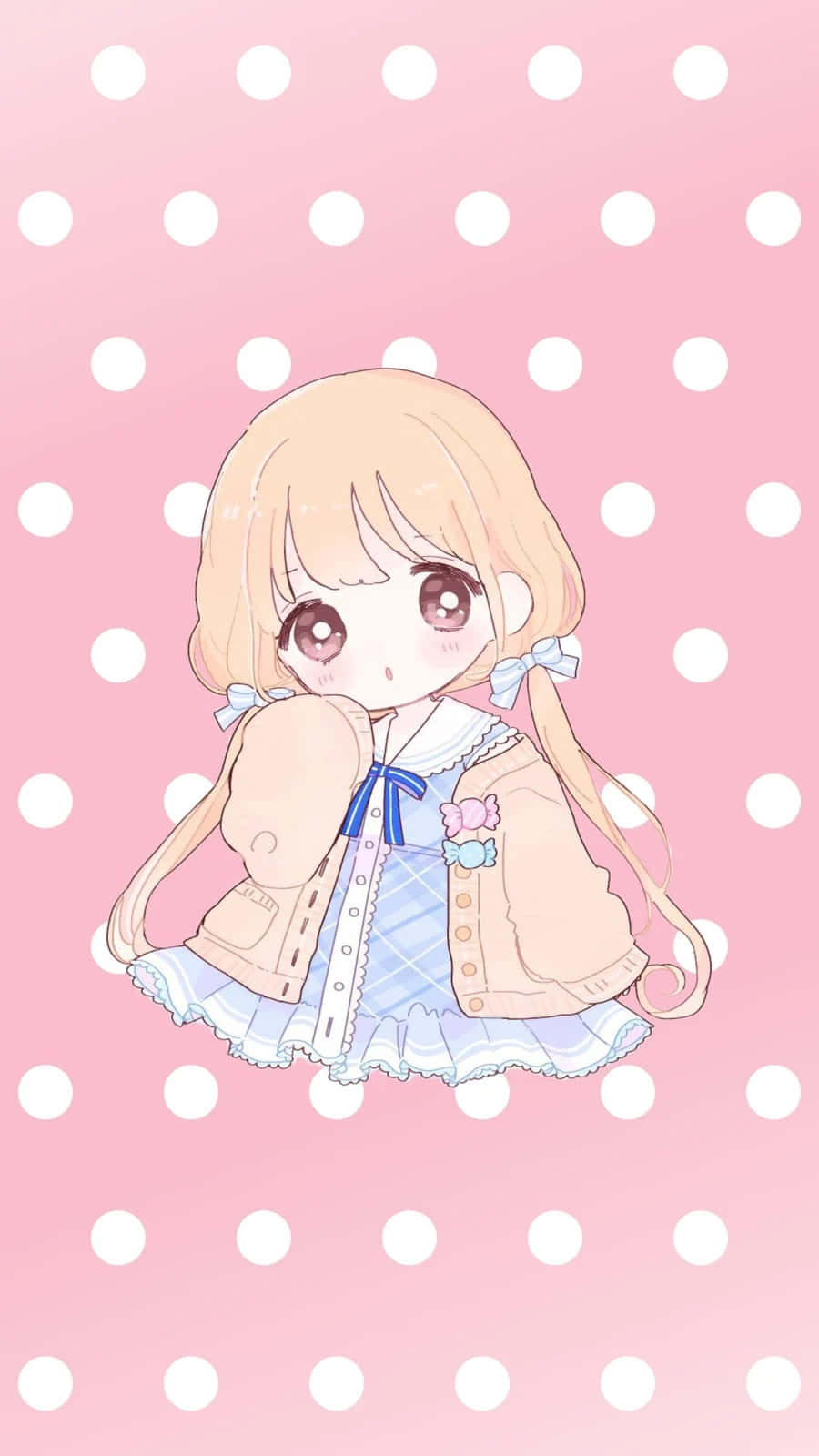 Chibi Anime Background. Wallpaper