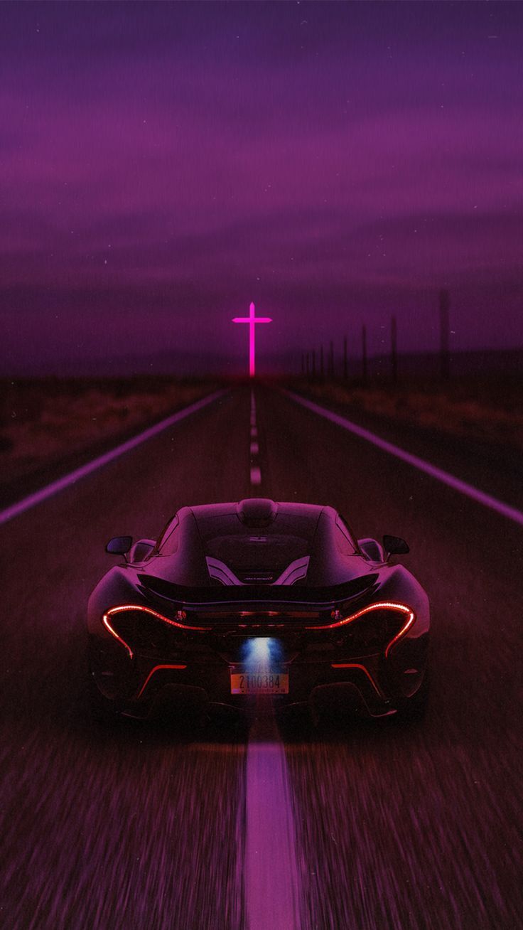 Coches #McLaren 80s Neon Artwork