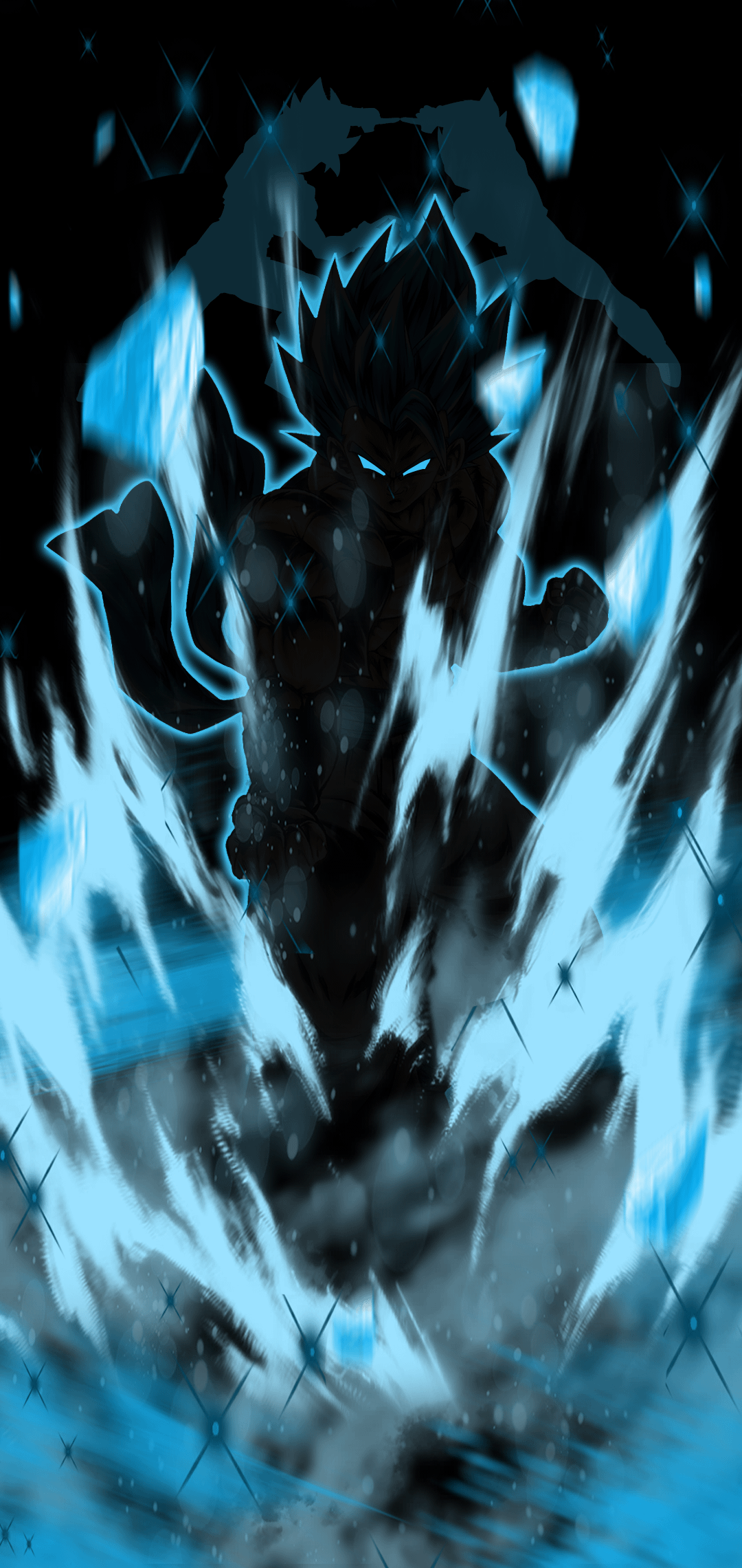 Gogeta Blue Minimalist Wallpaper. Vote