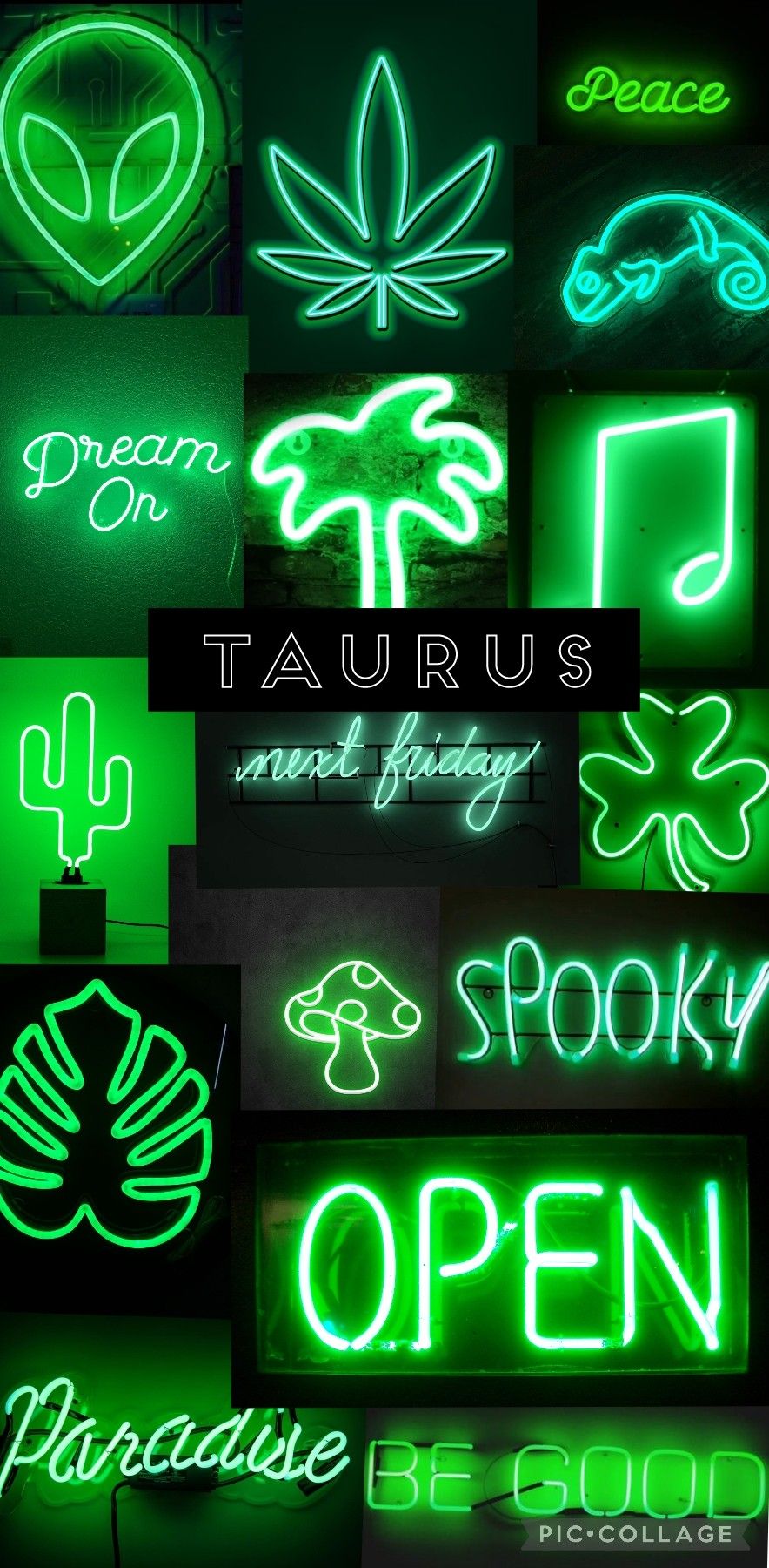 Aesthetic Taurus Neon Wallpaper. Neon