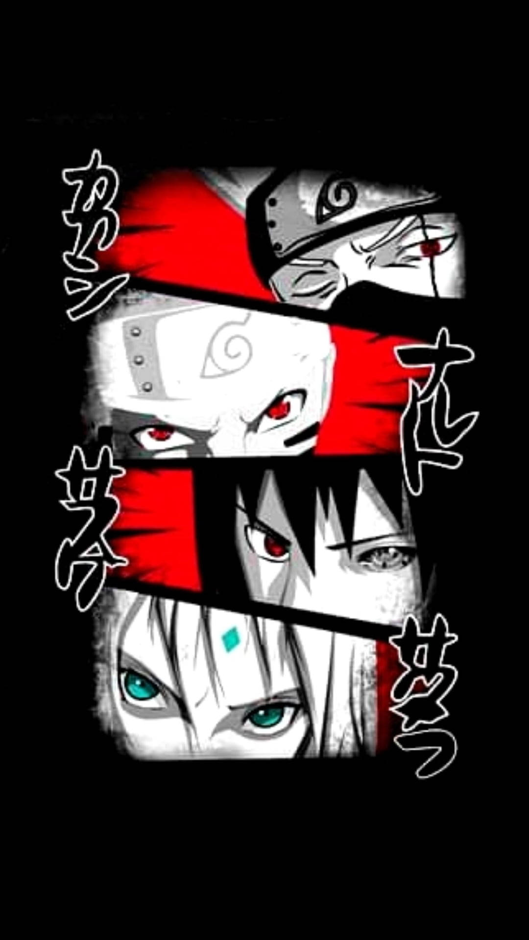 Naruto Team 7 Eyes iPhone Wallpaper