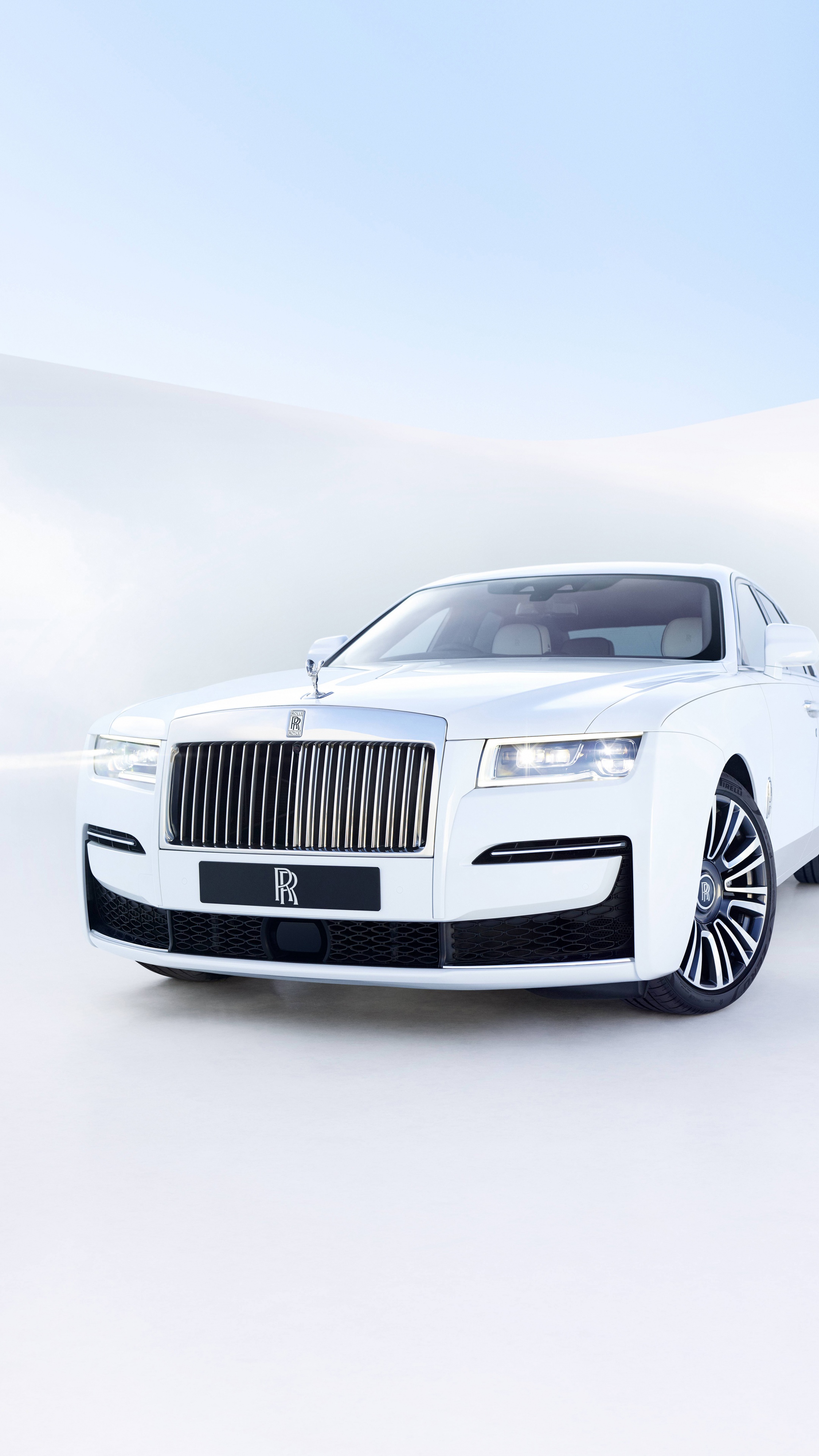Rolls Royce Ghost Wallpaper 4K, White