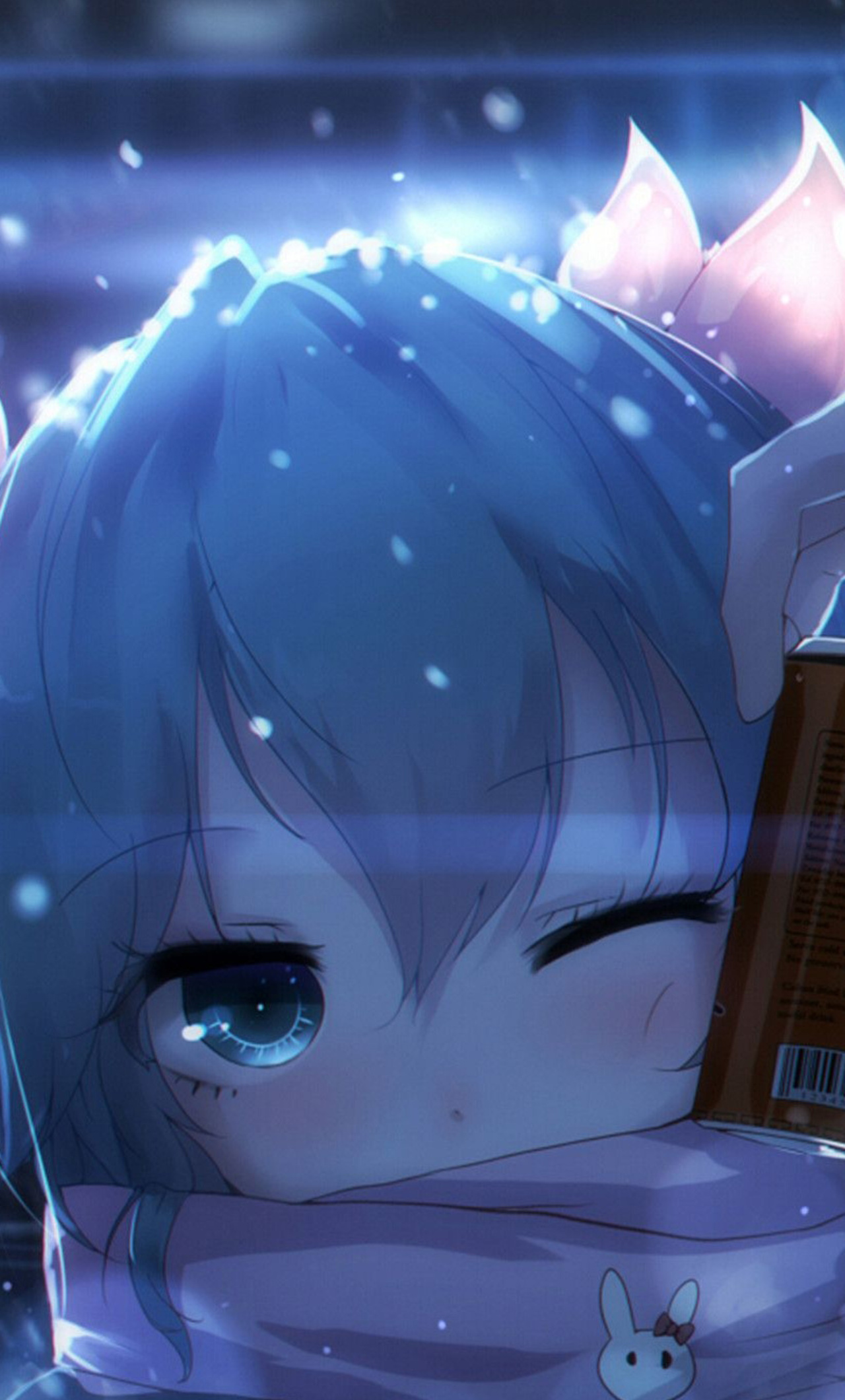 Anime Girl Blue Eyes iPhone