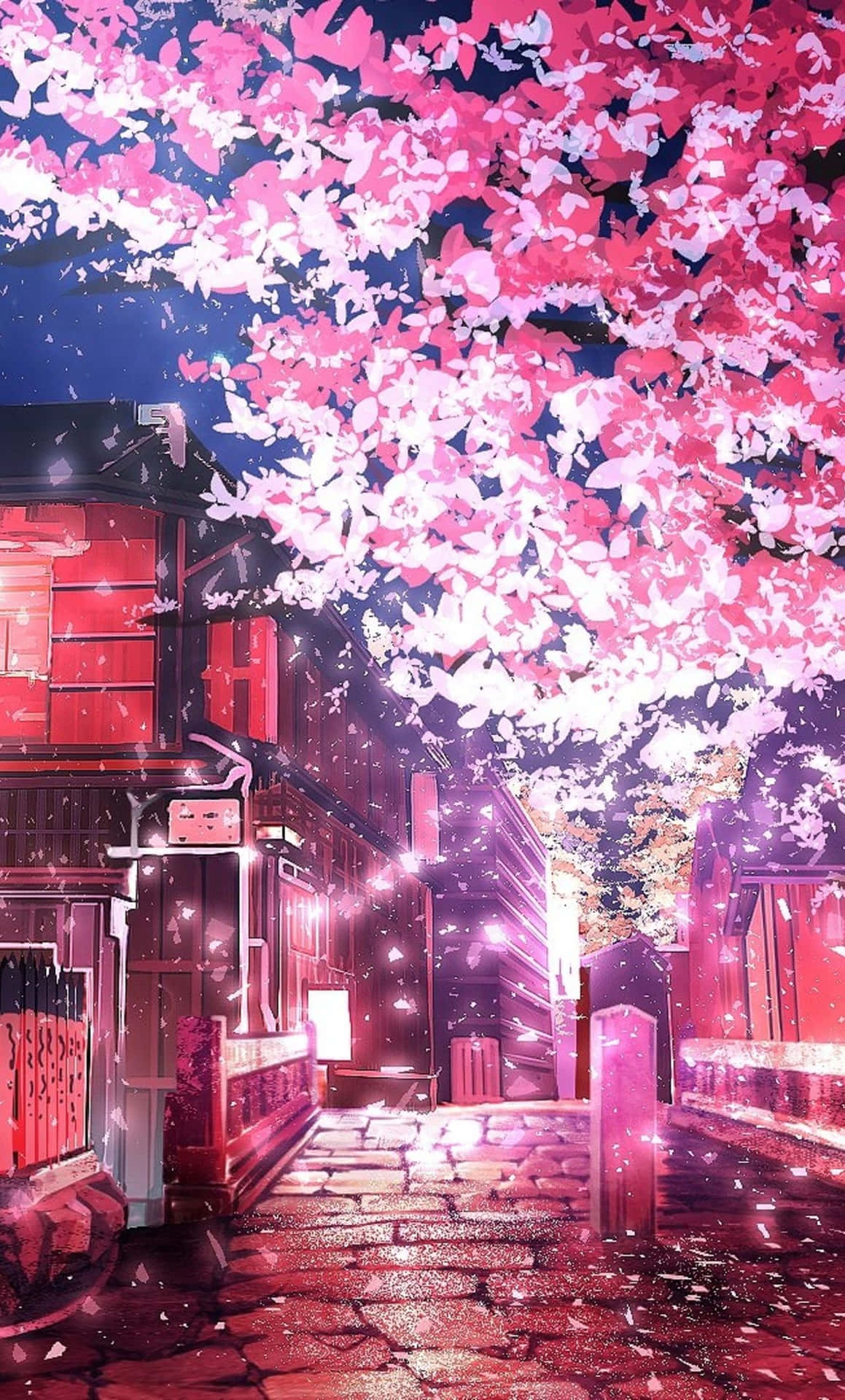 Pink Anime Enchanted Forest