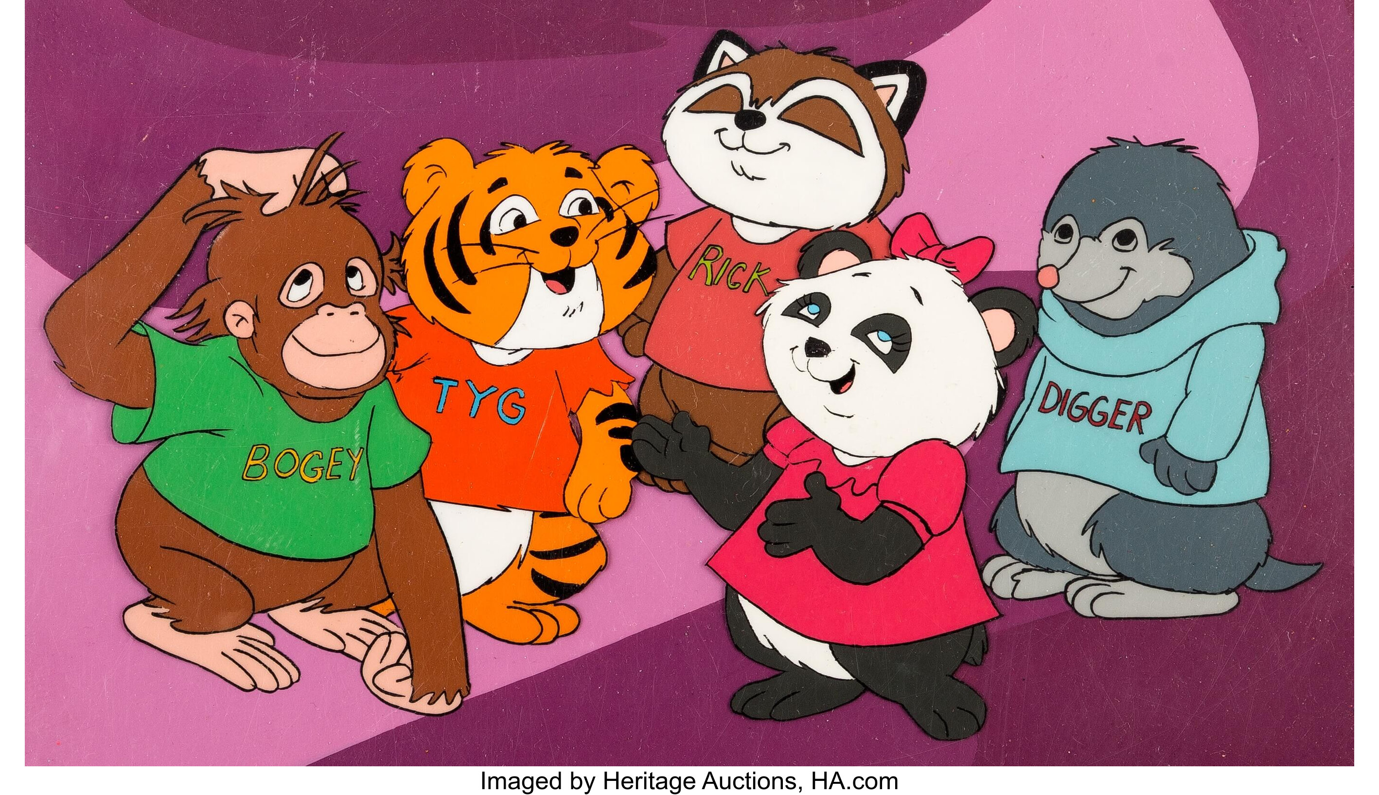 Shirt Tales Production Cel Setup