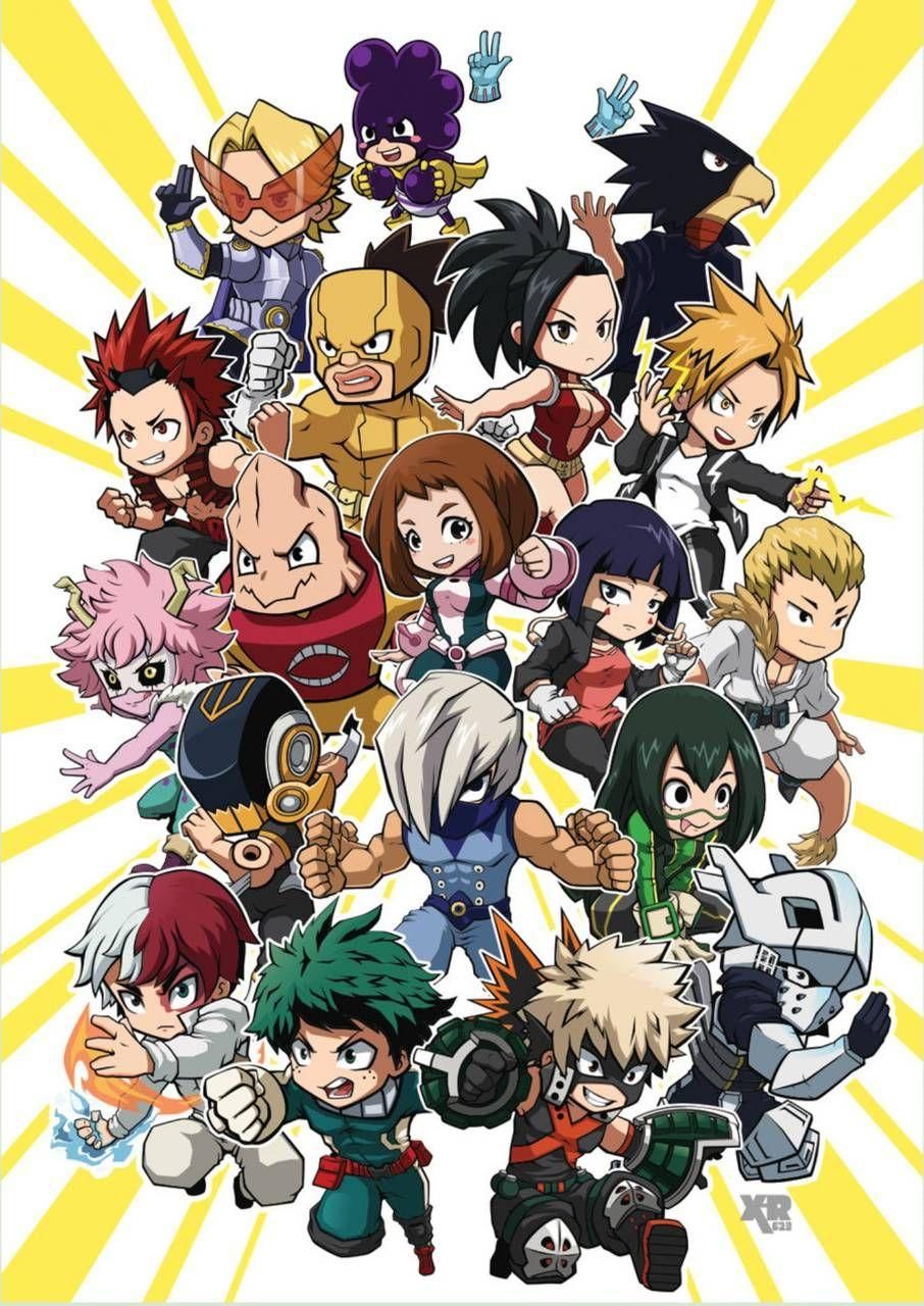 MHA Class 1A Chibi Wallpapers - Wallpaper Cave