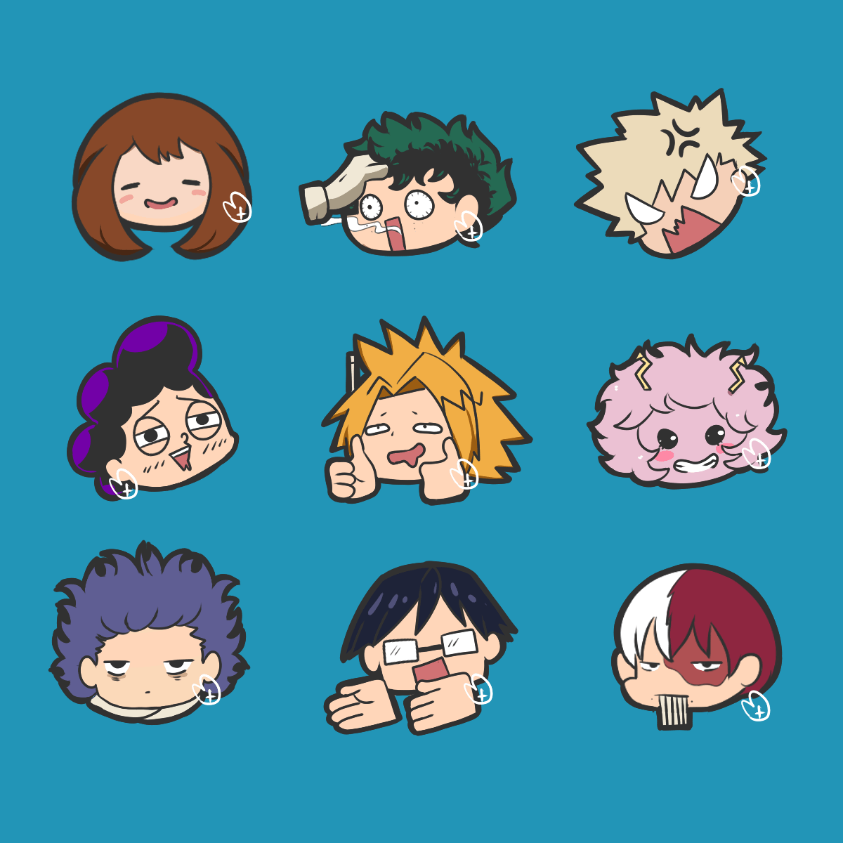 MHA Class 1A Chibi Wallpapers - Wallpaper Cave